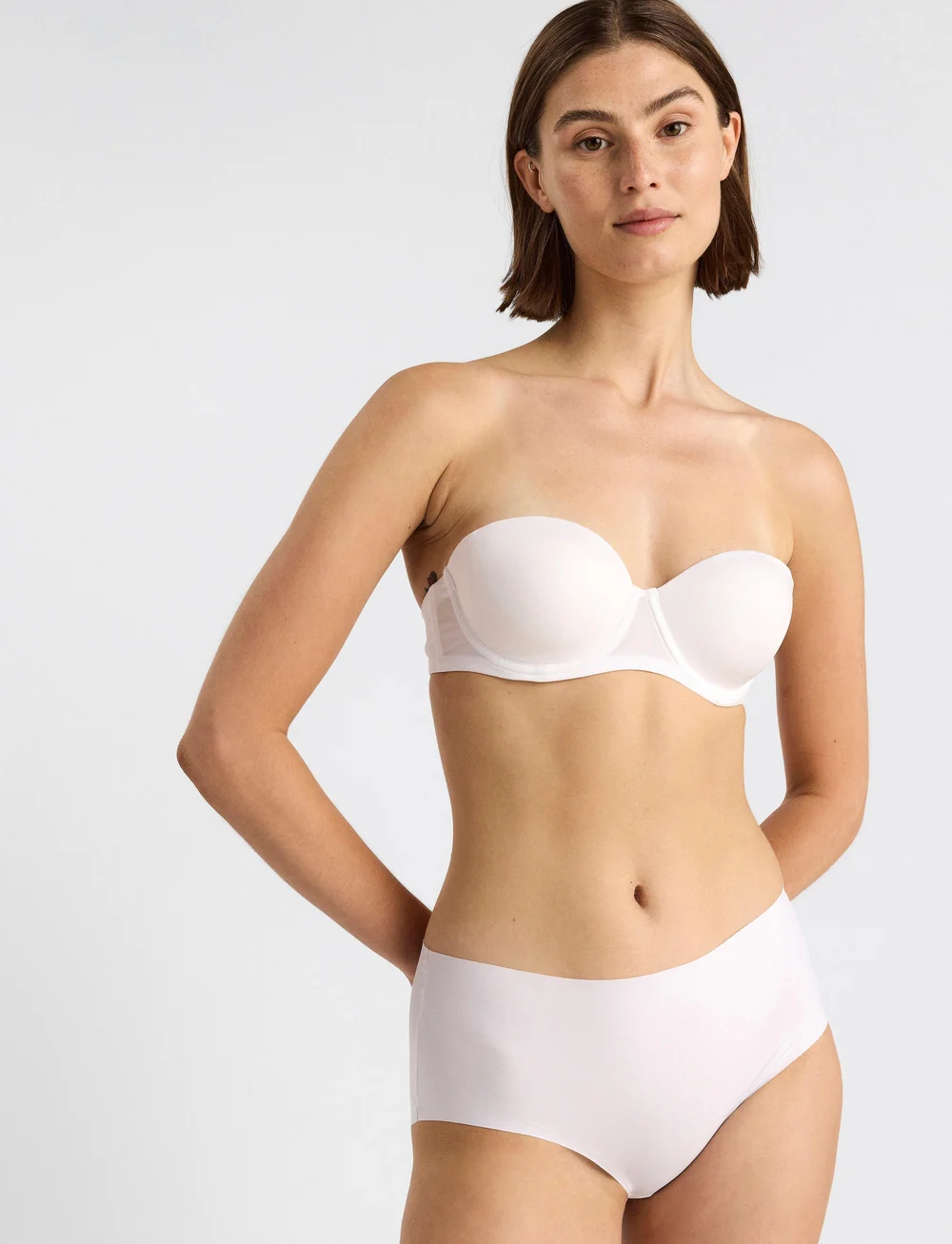 Lindex - Bra Björk Theresia - balconette bras - white - 0
