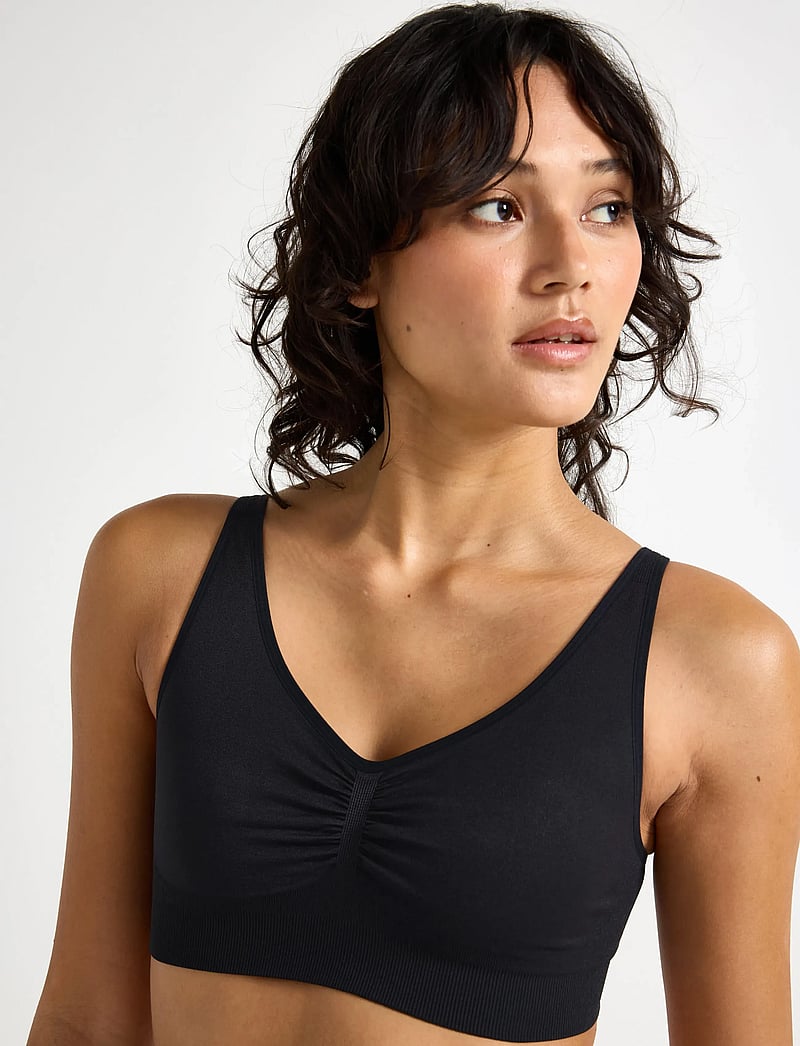 Lindex - Bra Joy seamless top - tank-top-bhs - black - 4