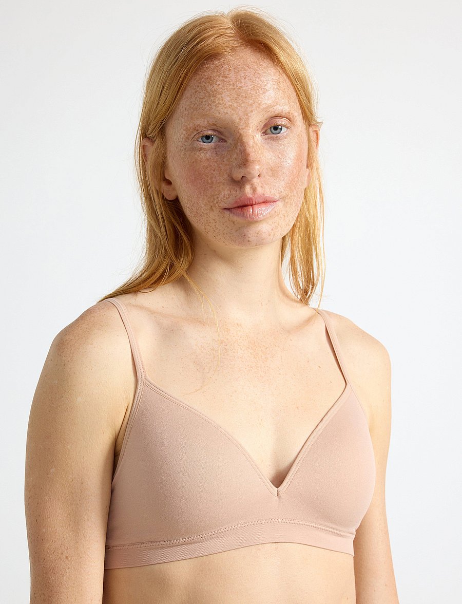 Lindex - Bra soft seamless Petite - bügellose bhs - beige - 3