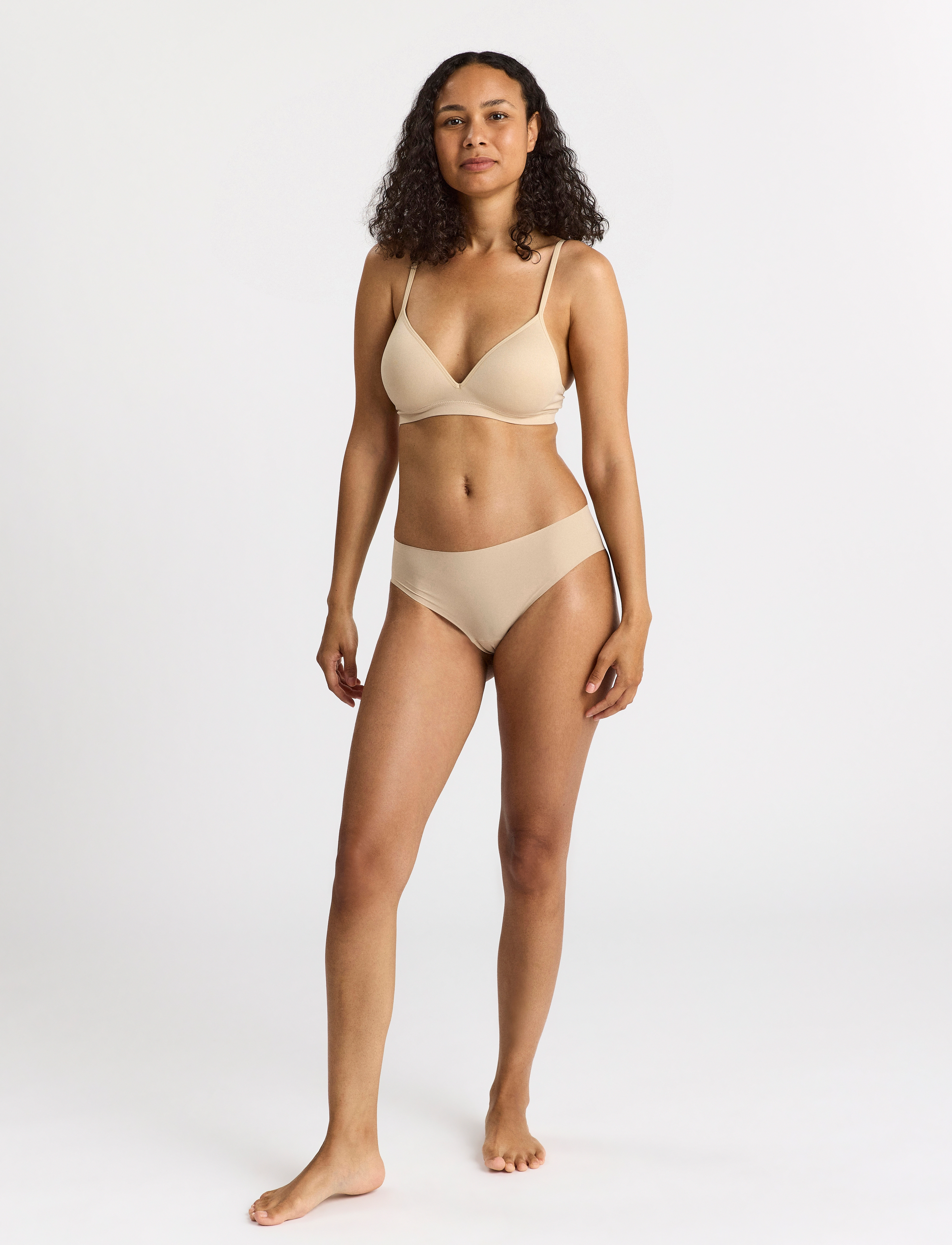 Lindex - Bra soft seamless   Petite - tugikaarteta rinnahoidjad - beige - 5