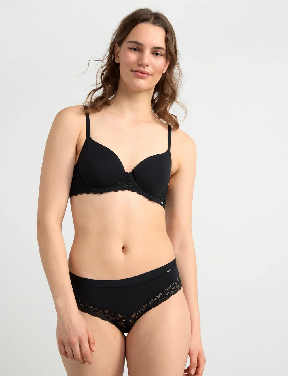 Lindex - Bra t-shirt bra Colin clean - t-särkide rinnahoidjad - black - 0