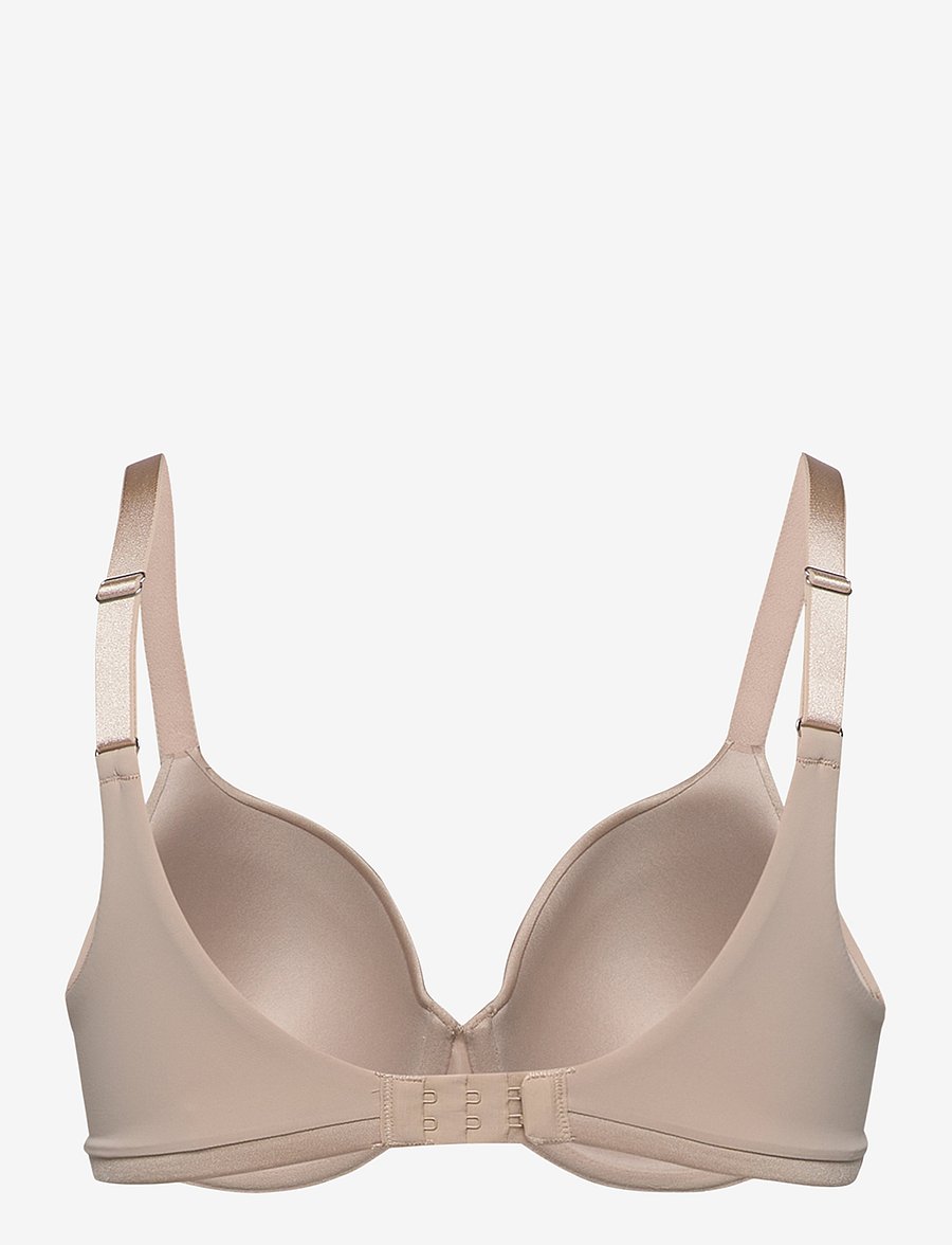 Lindex - Dahlia t-shirt bra - biustonosze full cup - beige - 2