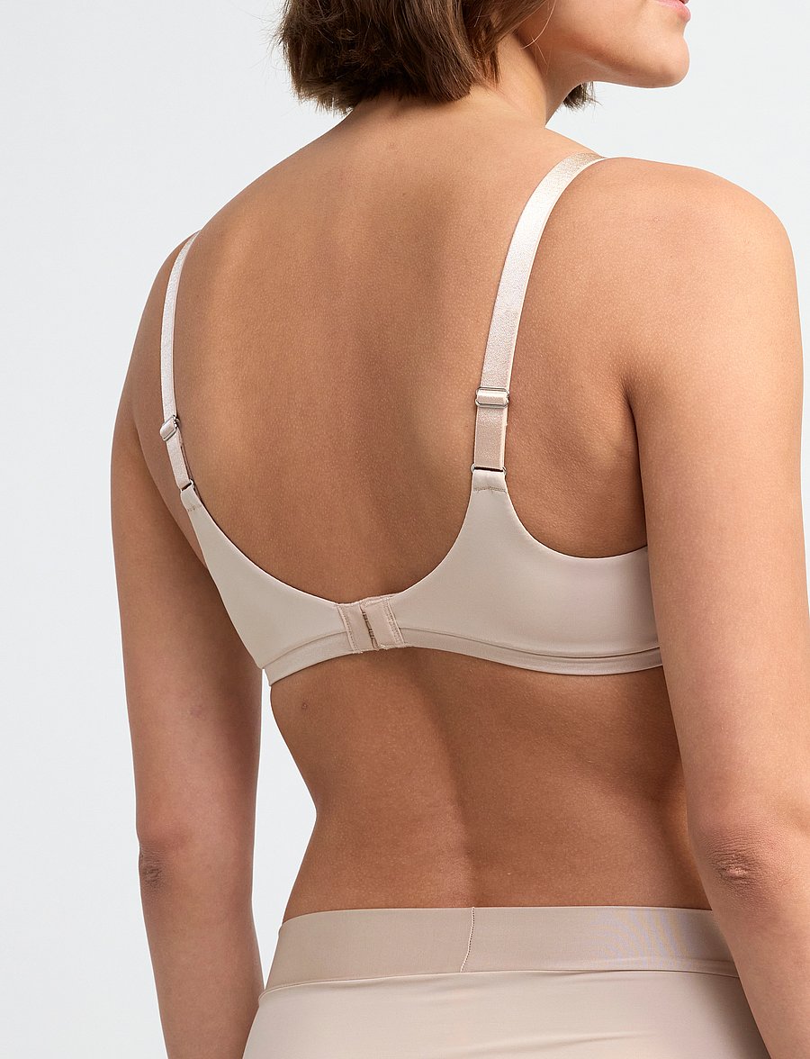Lindex - Dahlia t-shirt bra - biustonosze full cup - beige - 5