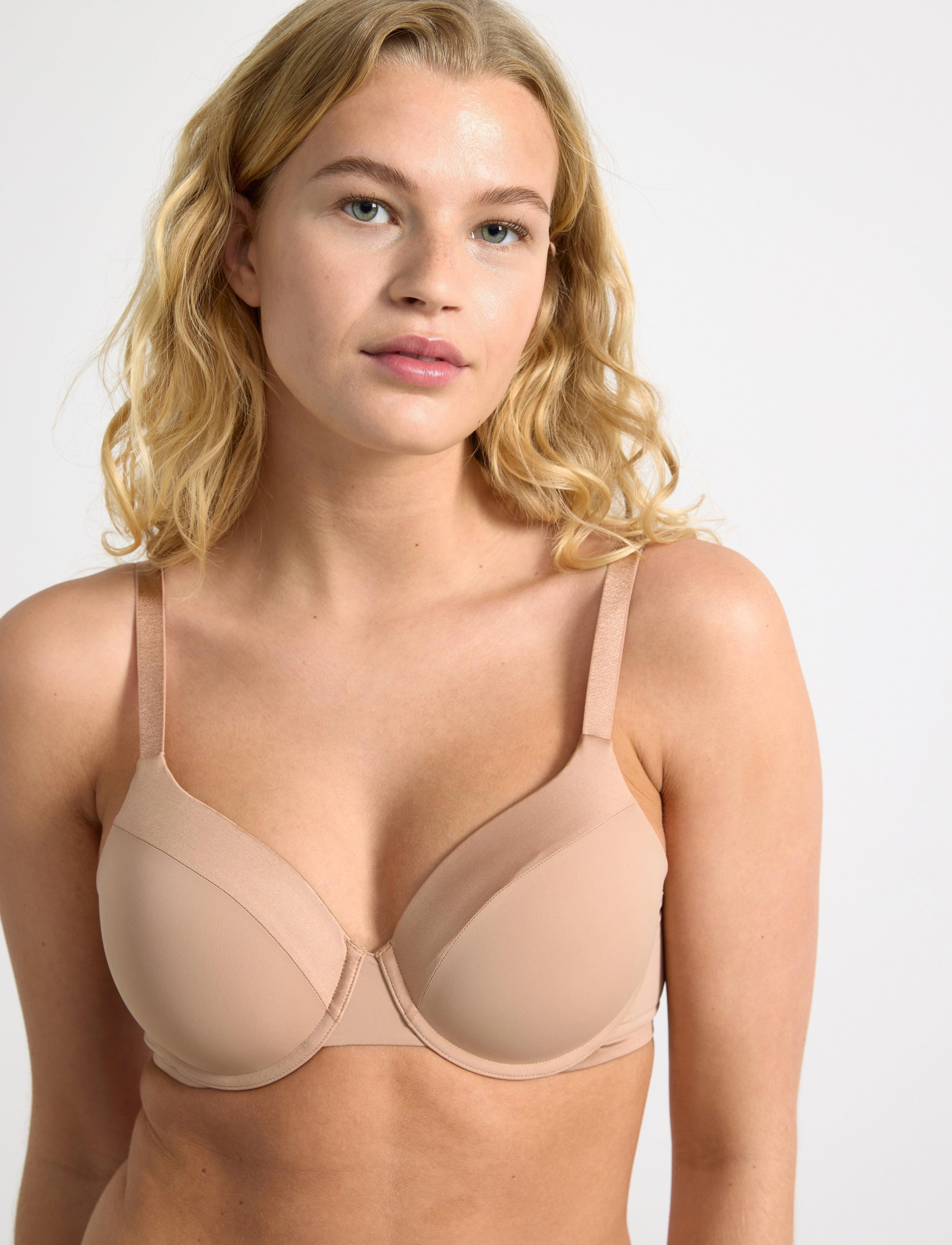 Lindex - Dahlia t-shirt bra - vollschalen-bh - beige - 3