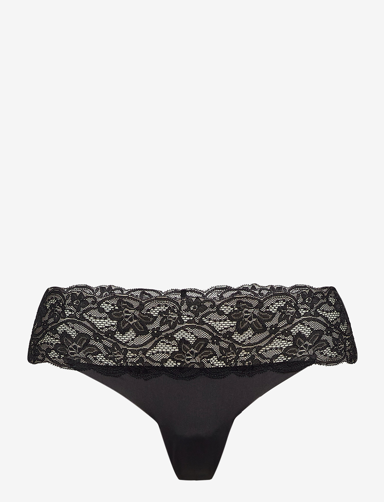 Lindex - Brief Thong reg. Invisible Lac - black - 0