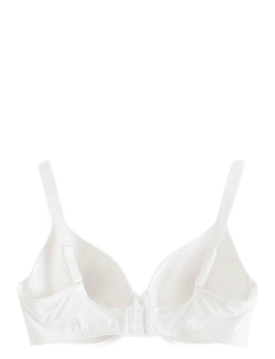 Lindex - Dahlia T-shirt Bra - visiškai krūtis dengiančios liemenėlės - white - 2