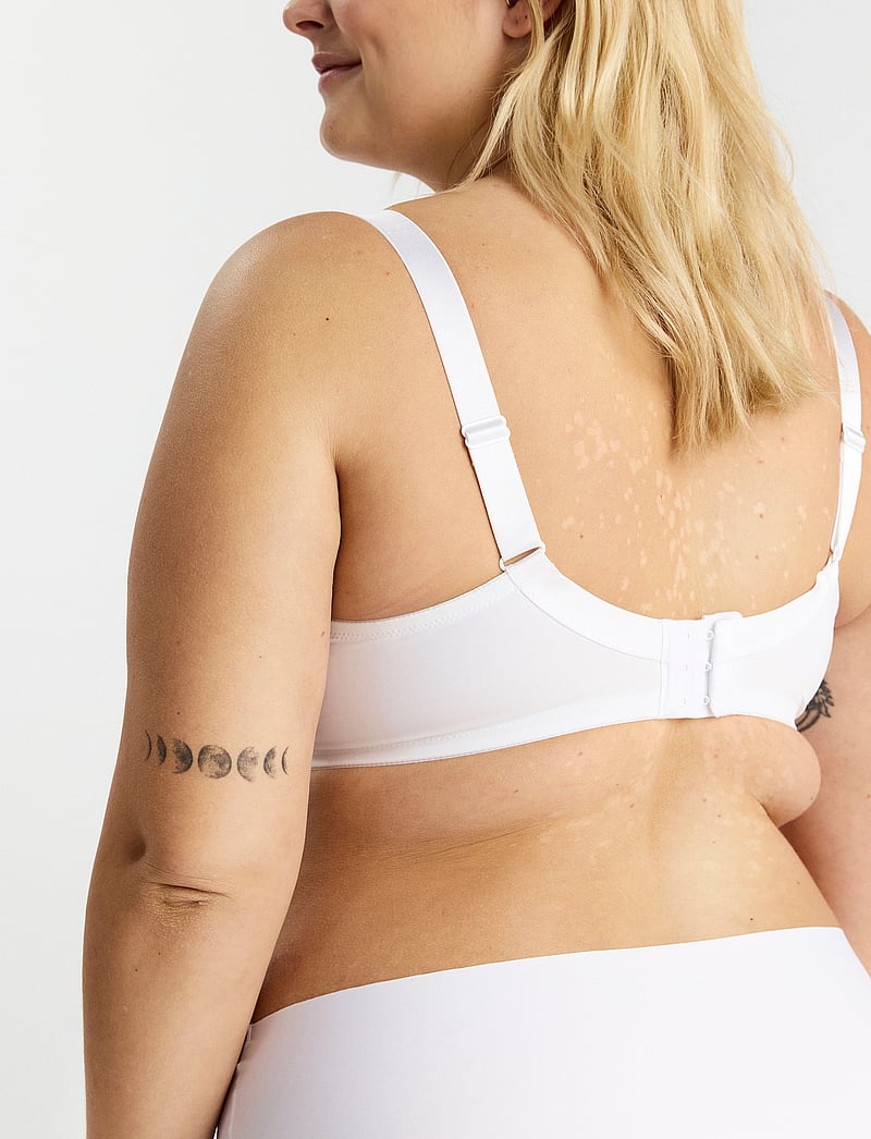Lindex - Bra Dahlia Matt Shiny plus - helkupa bh:ar - white - 5