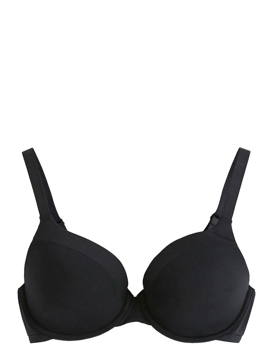 Lindex - Bra Dahlia Shiny Matt - full-cup rinnahoidjad - black - 1