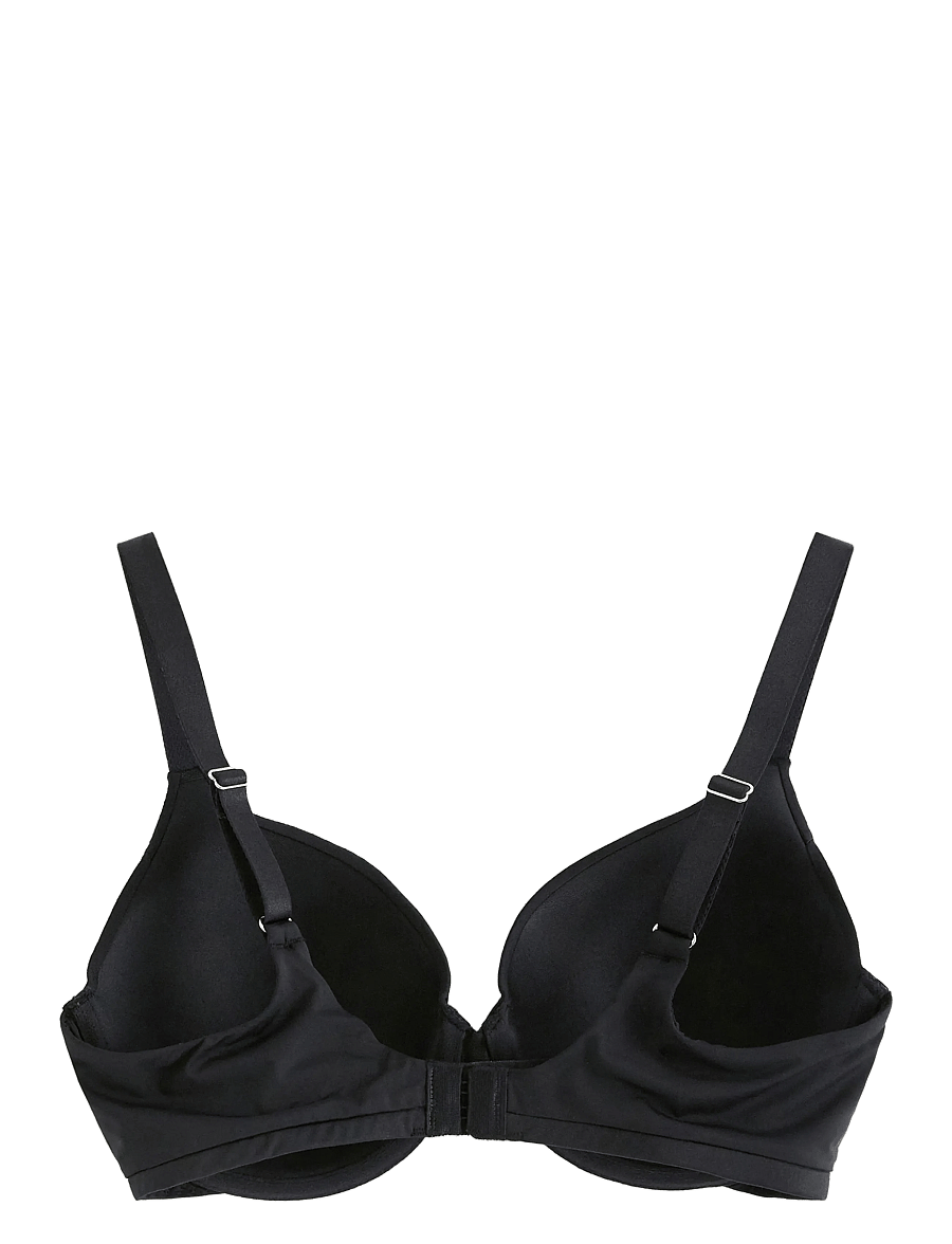 Lindex - Bra Dahlia Shiny Matt - full-cup rinnahoidjad - black - 2