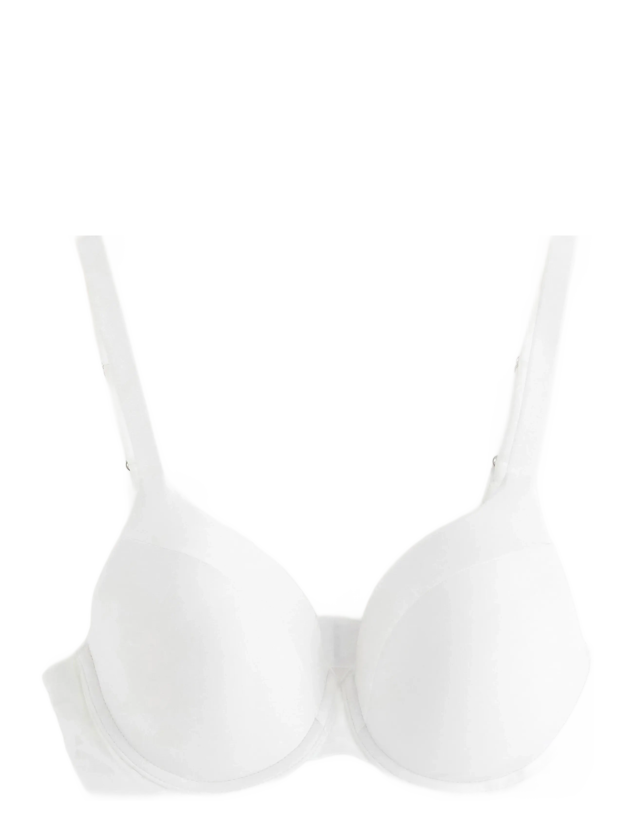 Lindex Bra Dahlia Shiny Matt - Lingerie - WHITE / white