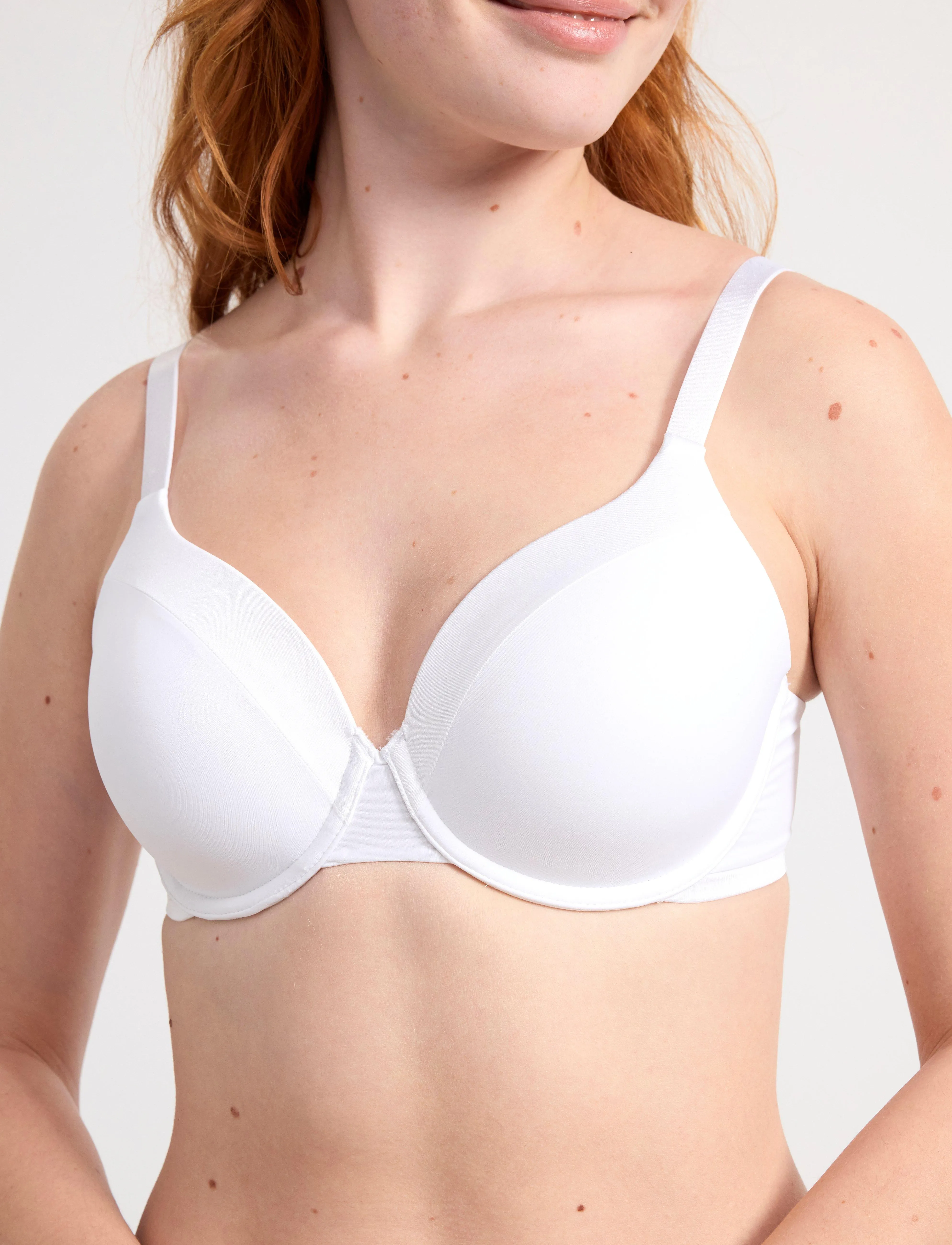 Lindex - Bra Dahlia Shiny Matt - helkupa bh:ar - white - 3