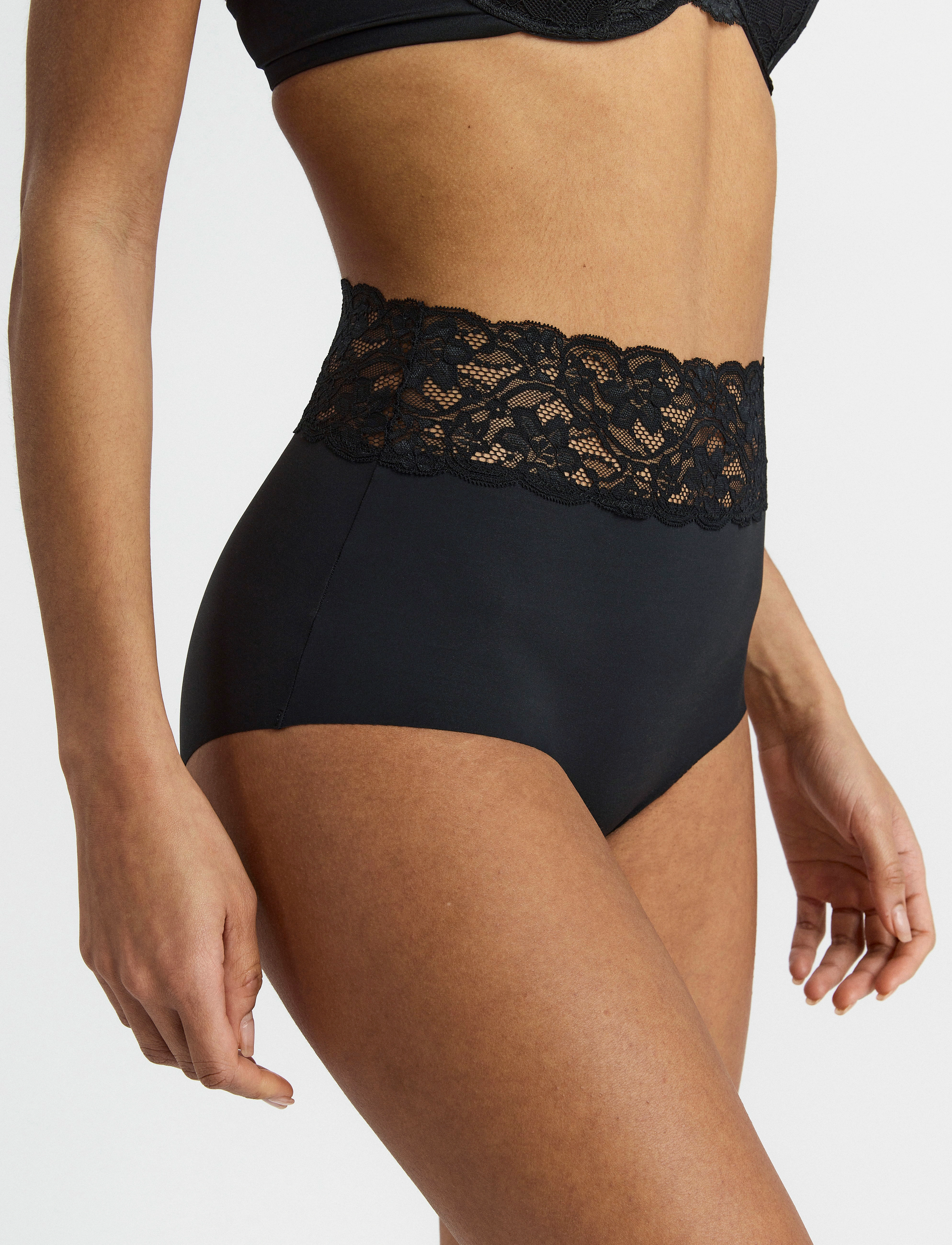 Lindex - Brief Fanny Inv Classic high - black - 3