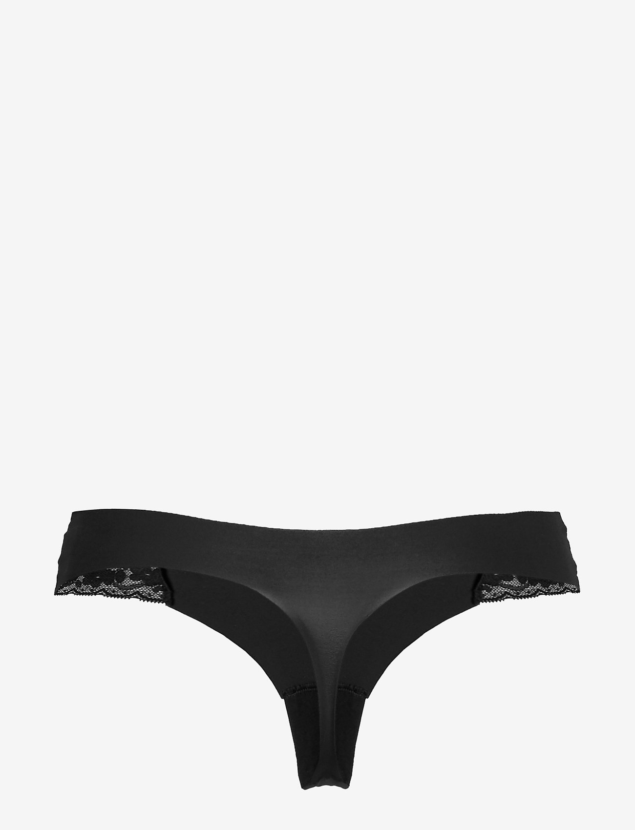 Lindex - Brief lace Invisible Thong low - black - 1