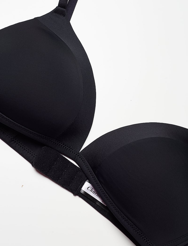 Lindex - Bra Mynta Matt Shiny - t-shirt bras - black - 5