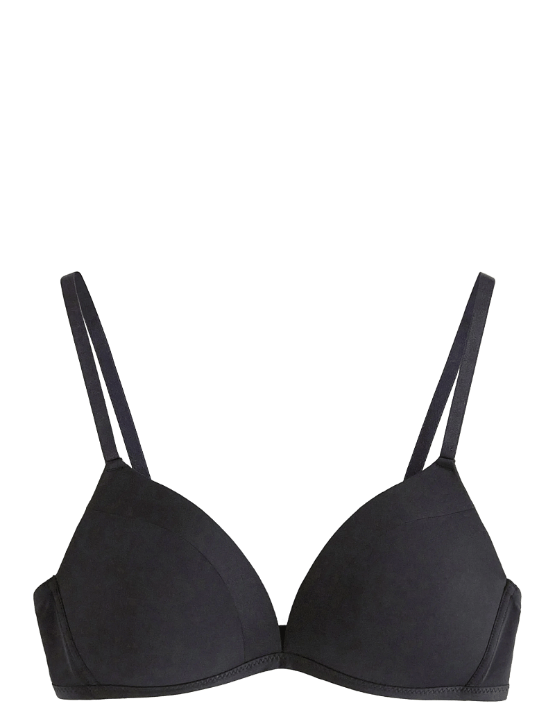 Lindex - Bra Mynta Matt Shiny - t-shirt bh'er - black - 1