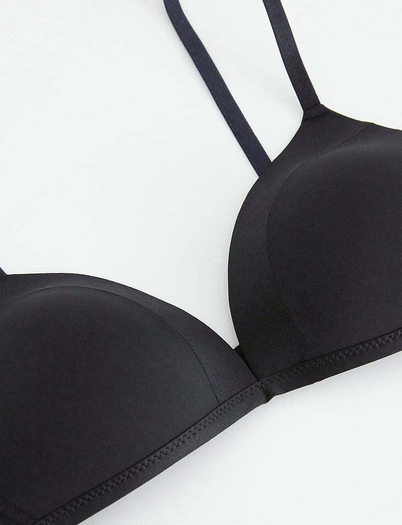 Lindex - Bra Mynta Matt Shiny - t-shirt bh'er - black - 5