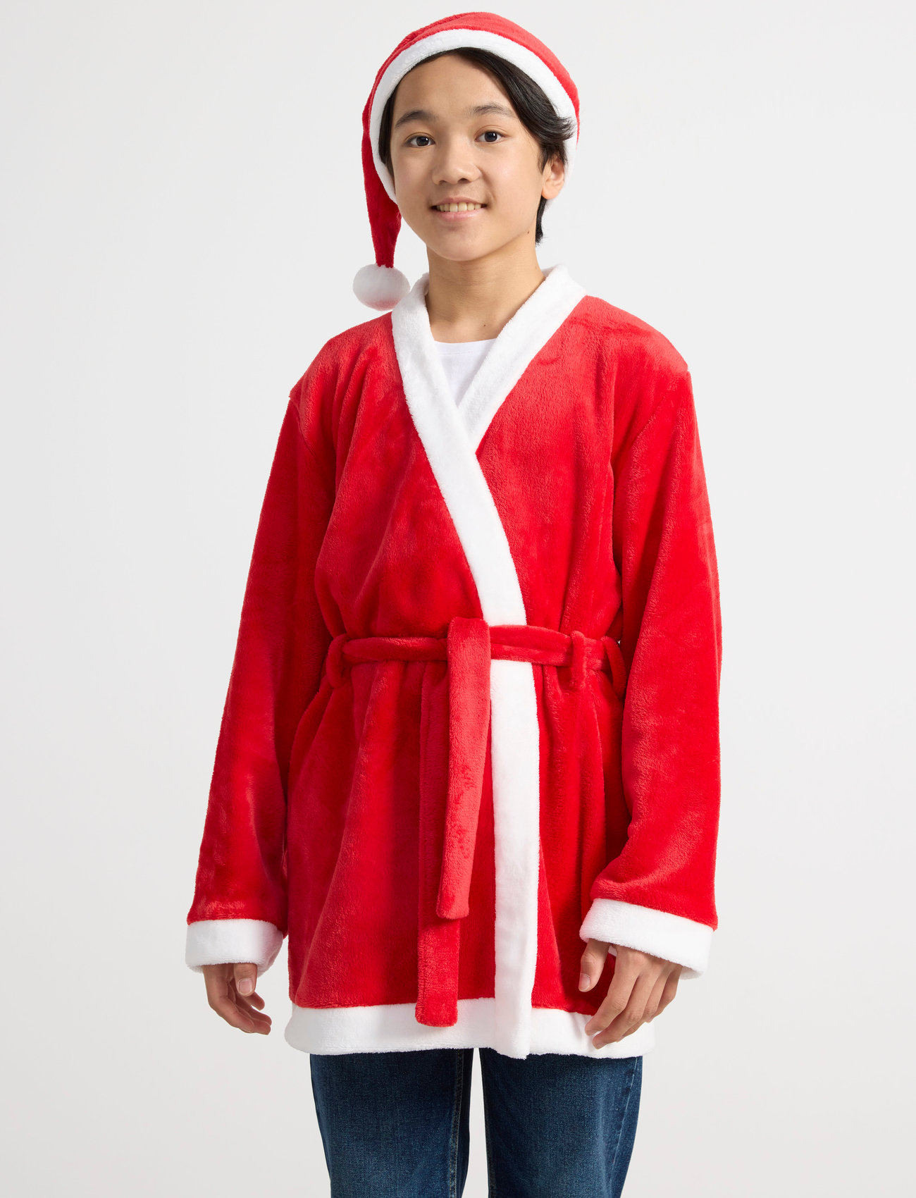 Lindex - Santa robe hat Bg B - kostüümid - red - 0