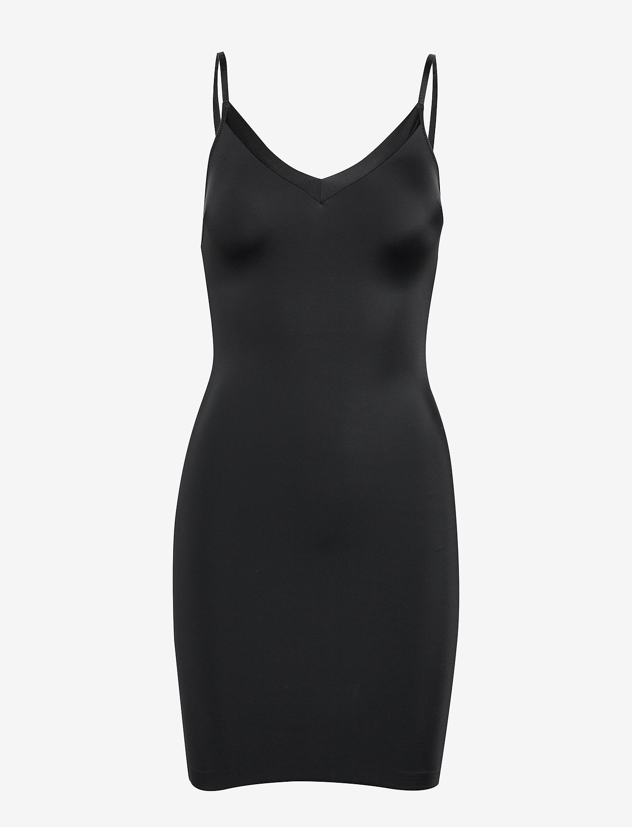 Lindex - Shapingdress Matt shiny light - black - 0
