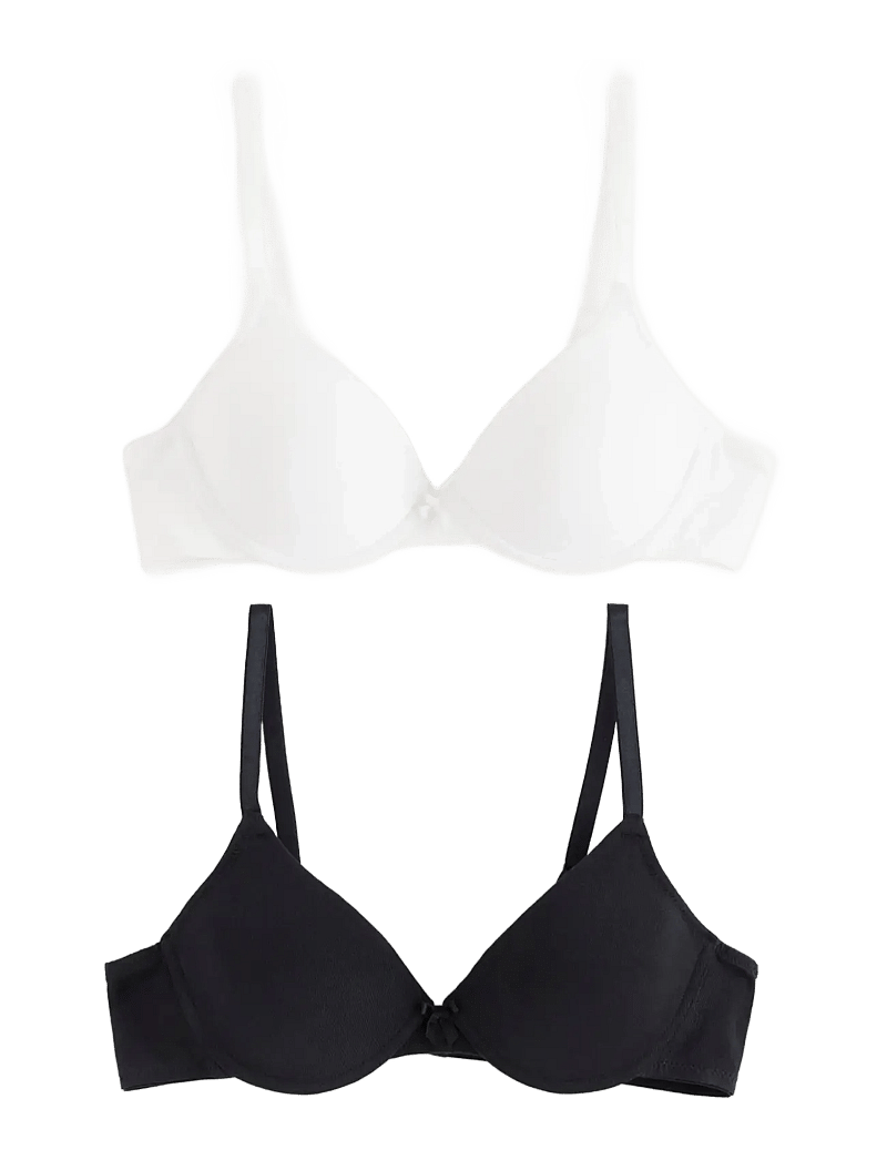 Lindex - Bra tshirt 2pack - t-shirt bh'er - white - 0