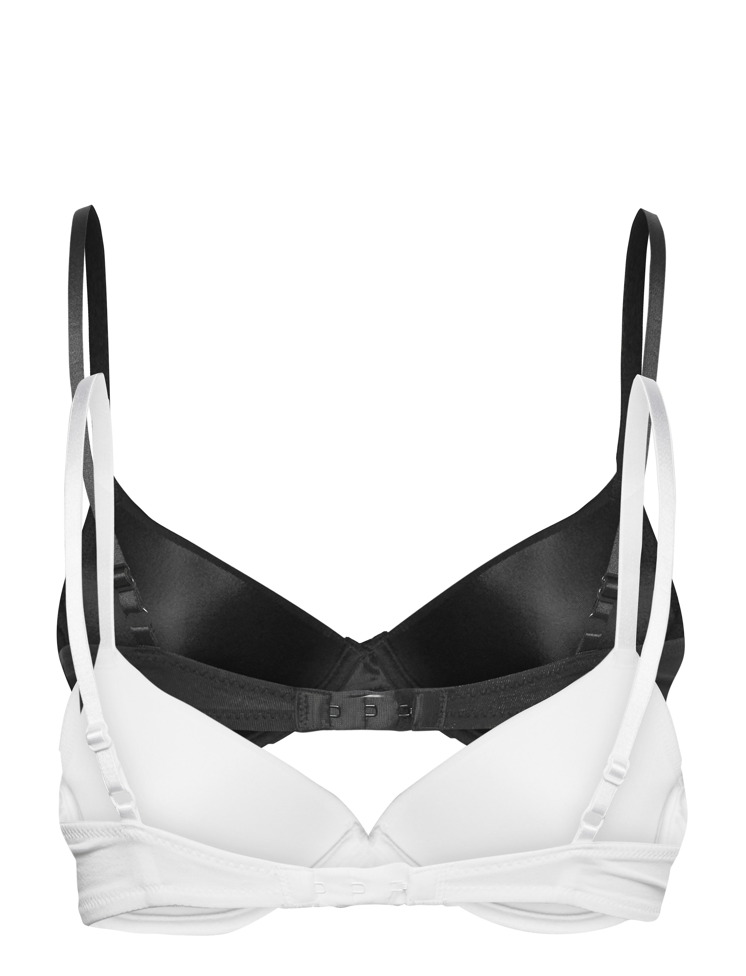 Lindex - Bra tshirt 2pack - t-särgi rinnahoidjad - white - 5