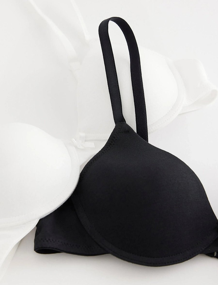 Lindex - Bra tshirt 2pack - t-shirt bh'er - white - 2