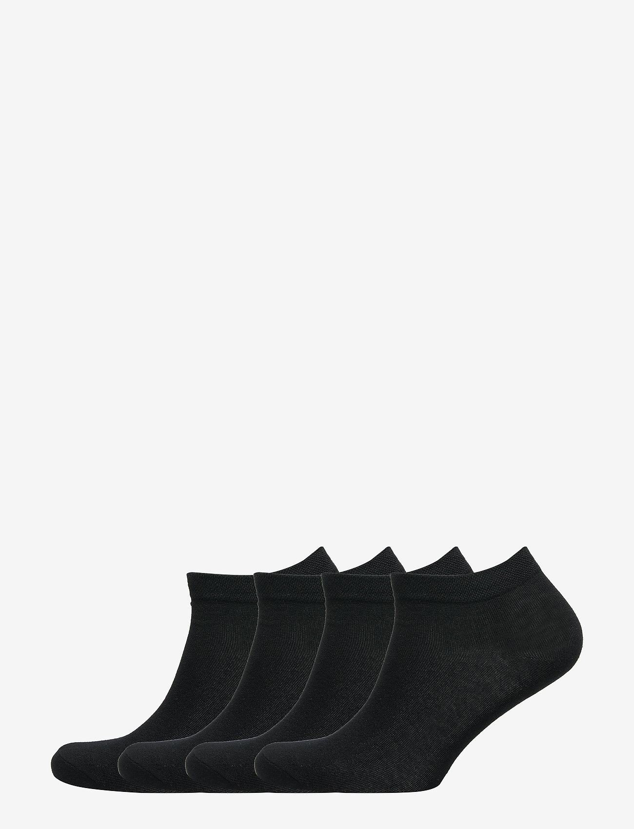 Lindex - Sock ankle 4 p Basic pique - black - 0