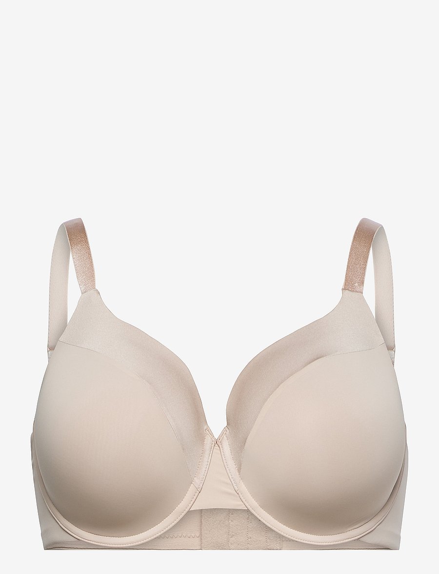 Lindex - Bra Dahlia matt shiny plus - laveste priser - beige - 1