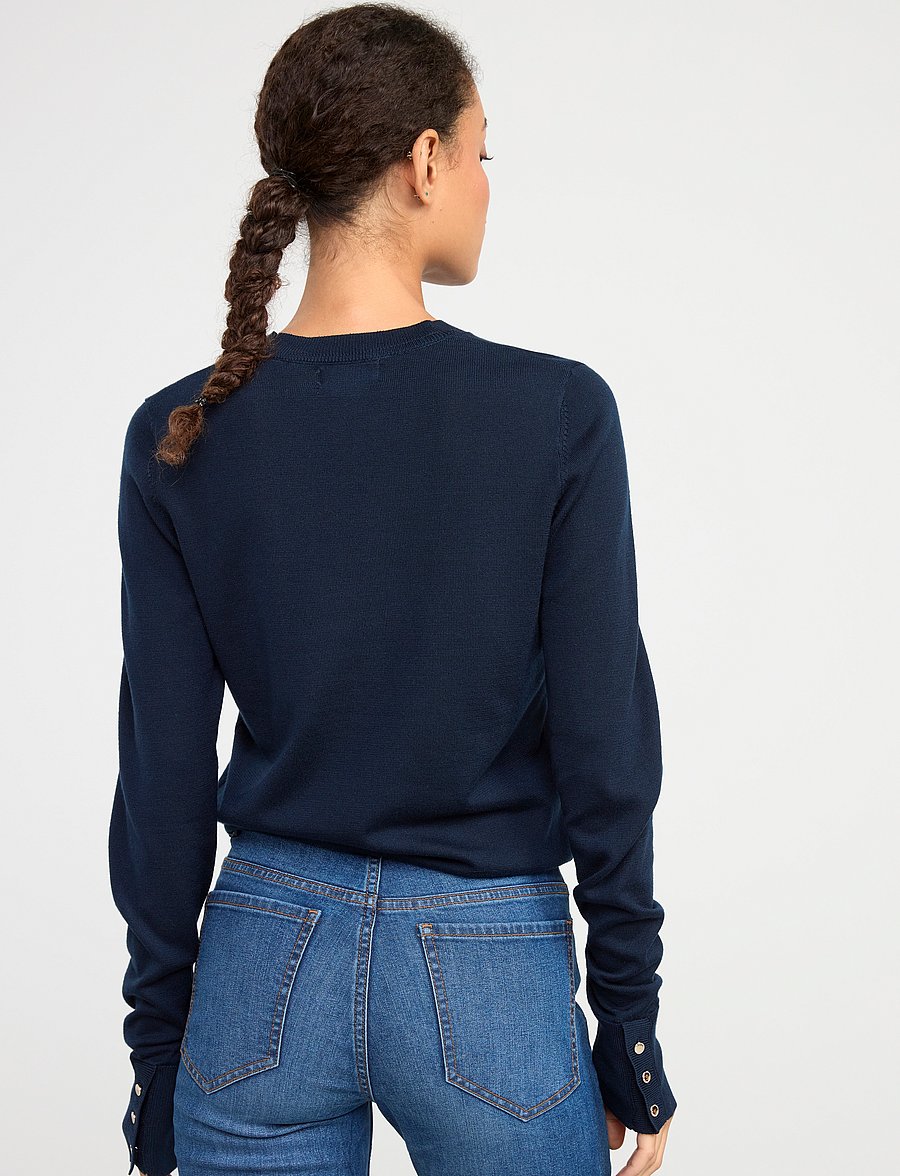 Lindex - Fine-knit jumper - pullover - navy - 5