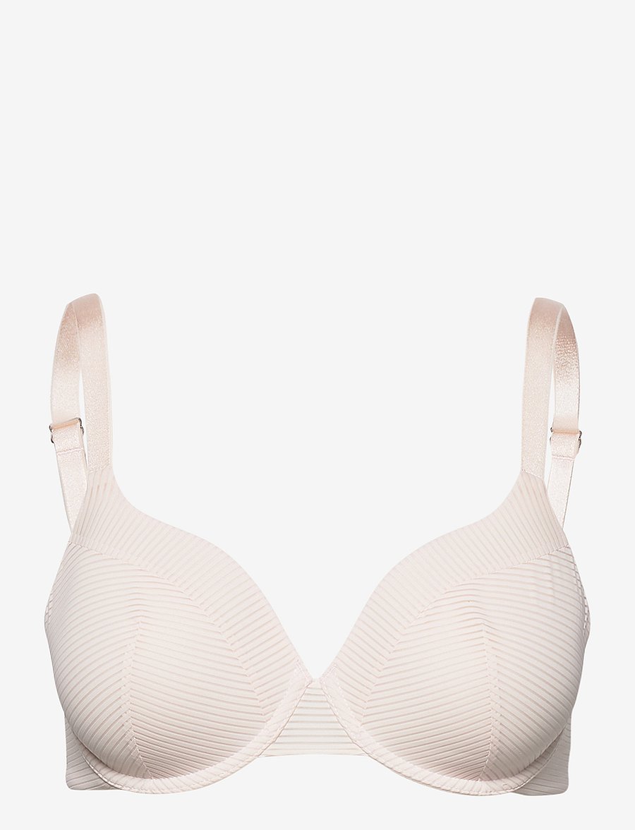 Lindex - Bra Dahlia Micro stripe - t-skjorte bh - lt pink - 1