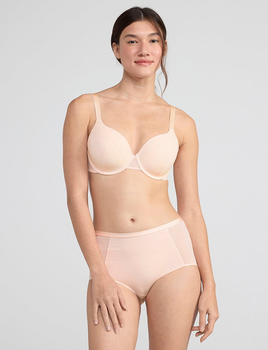 Lindex - Bra Dahlia Micro stripe - t-skjorte bh - lt pink - 4