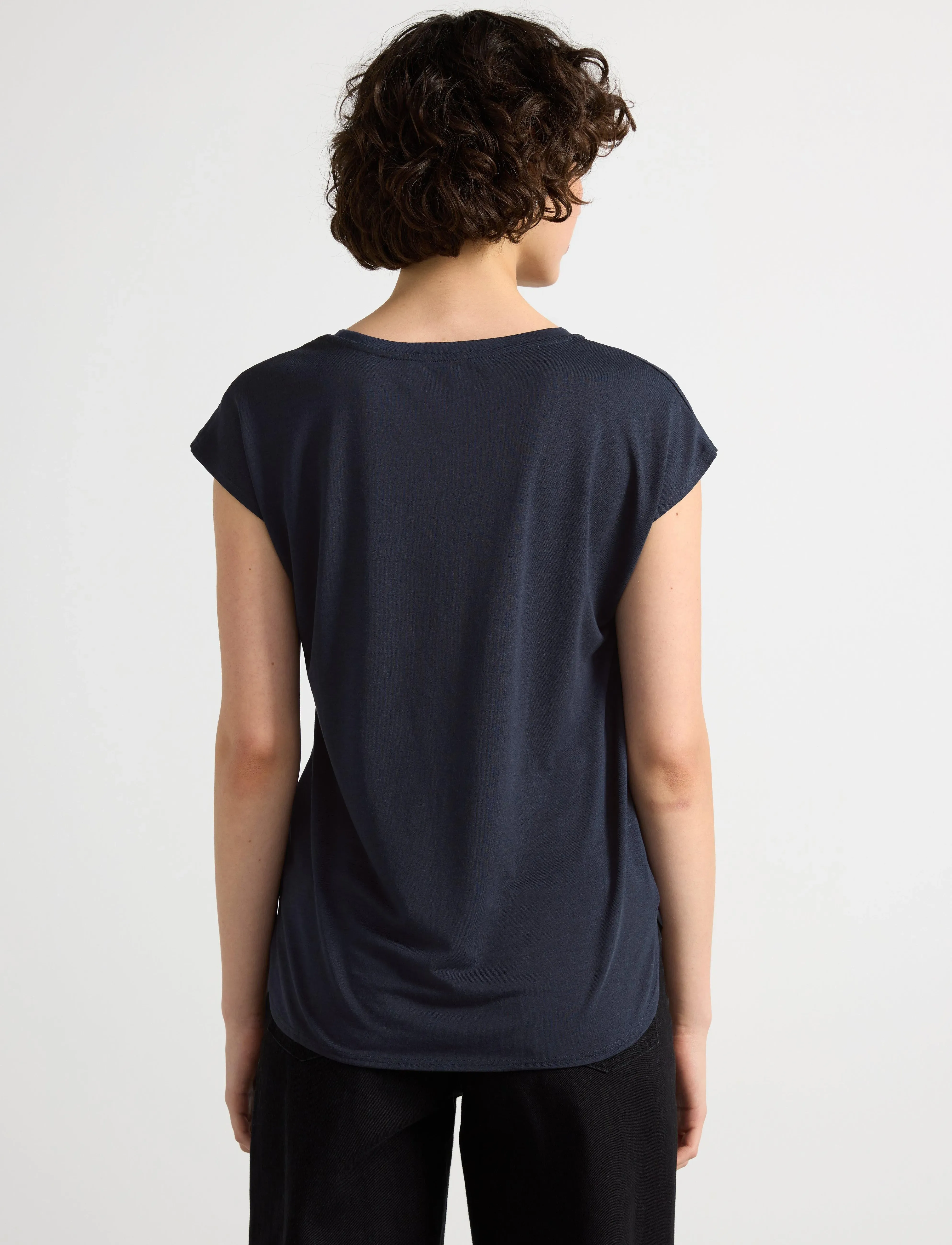 Lindex - Top Natalie - t-shirts - navy - 3