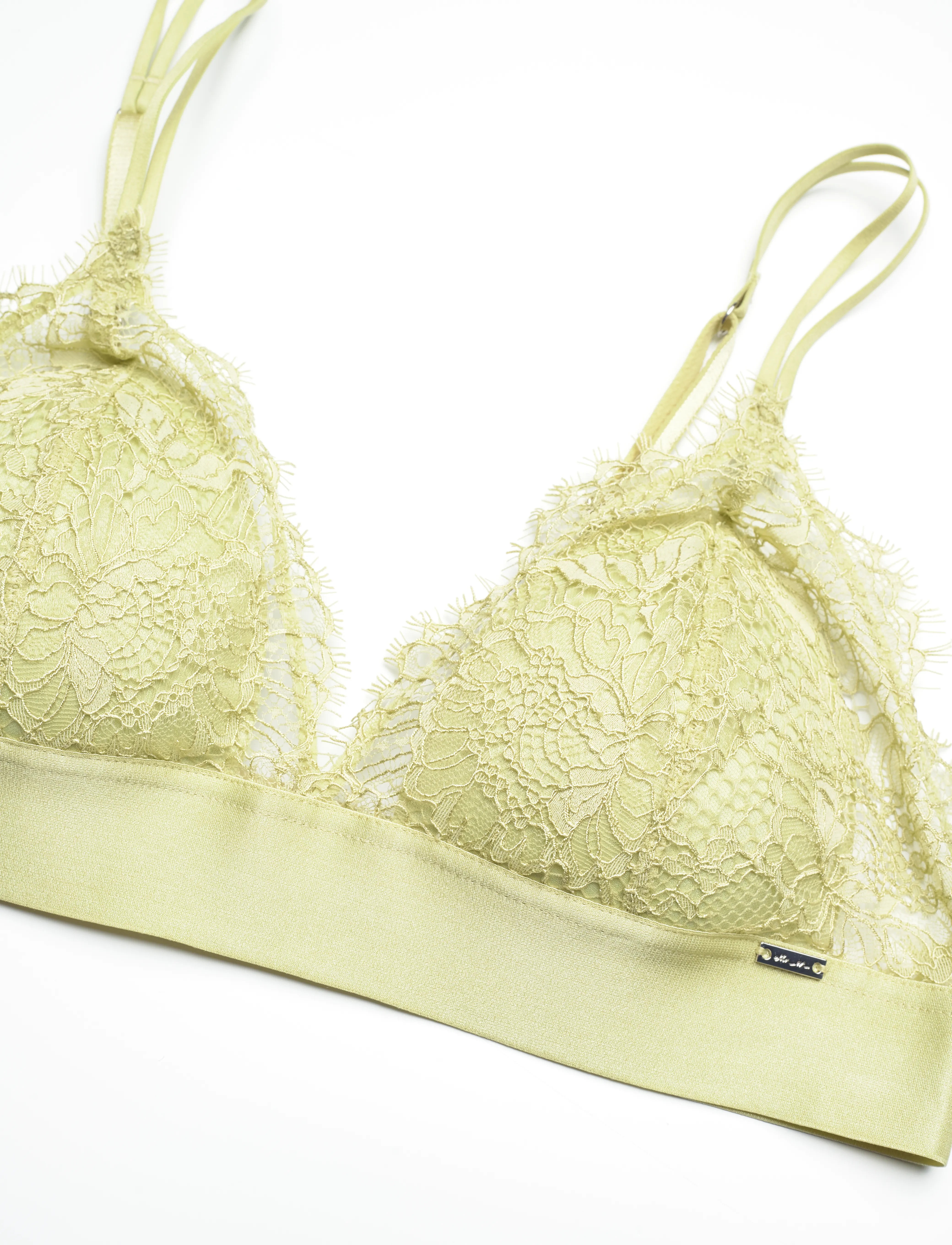 Lindex - Bra Nora Triangle bralette - light dusty green - 5