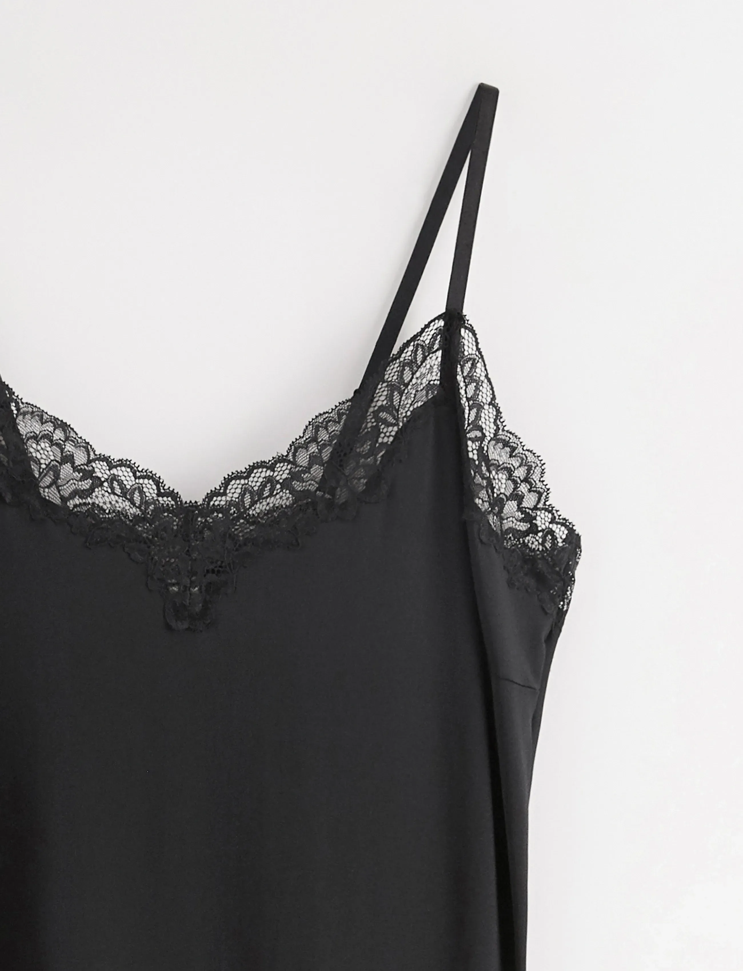 Lindex - Underslip with lace - nachthemden - black - 3