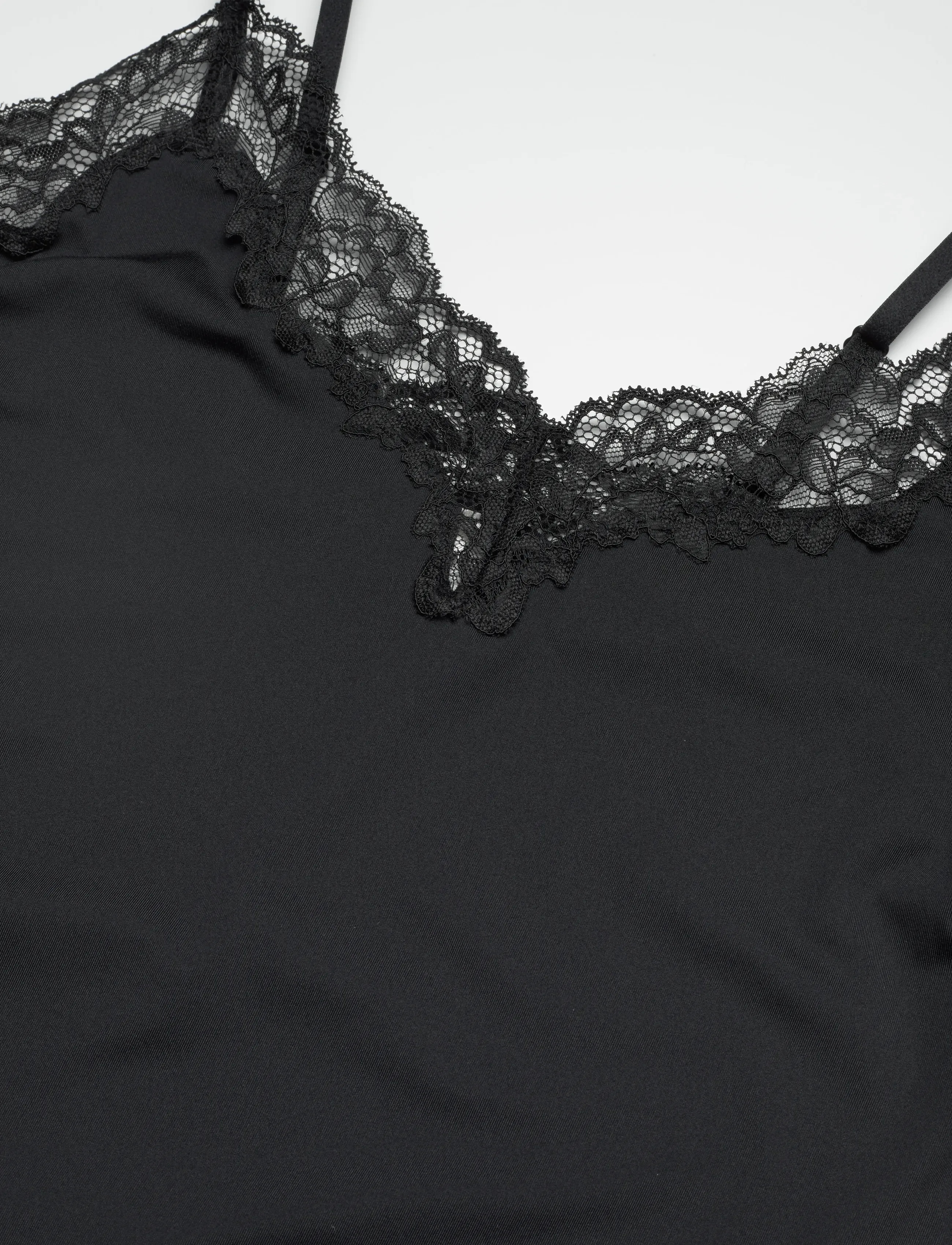 Lindex - Underslip with lace - nachthemden - black - 5