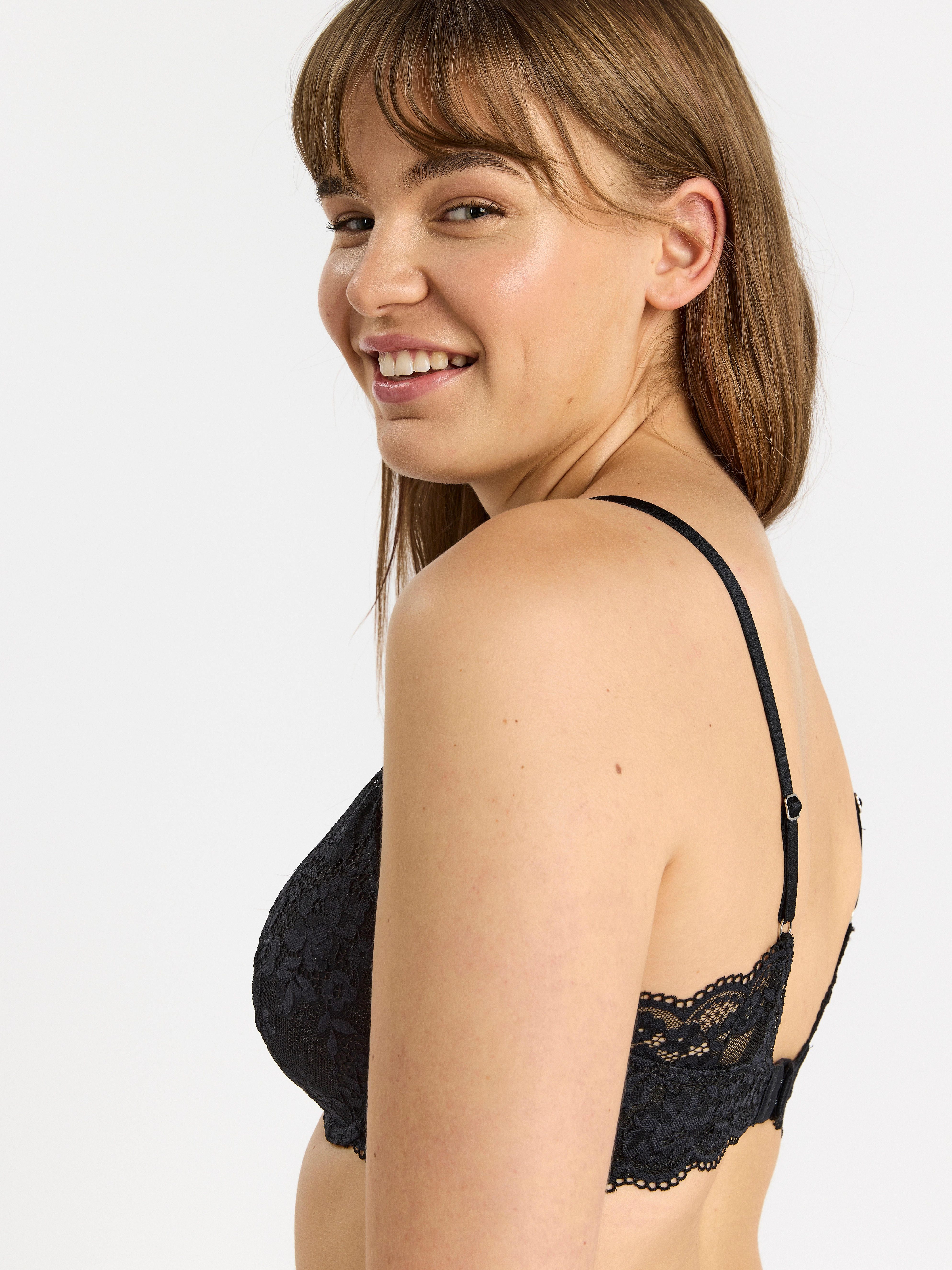 Lindex - Bra Lilja Iris lace - t-shirt bhs - black - 5