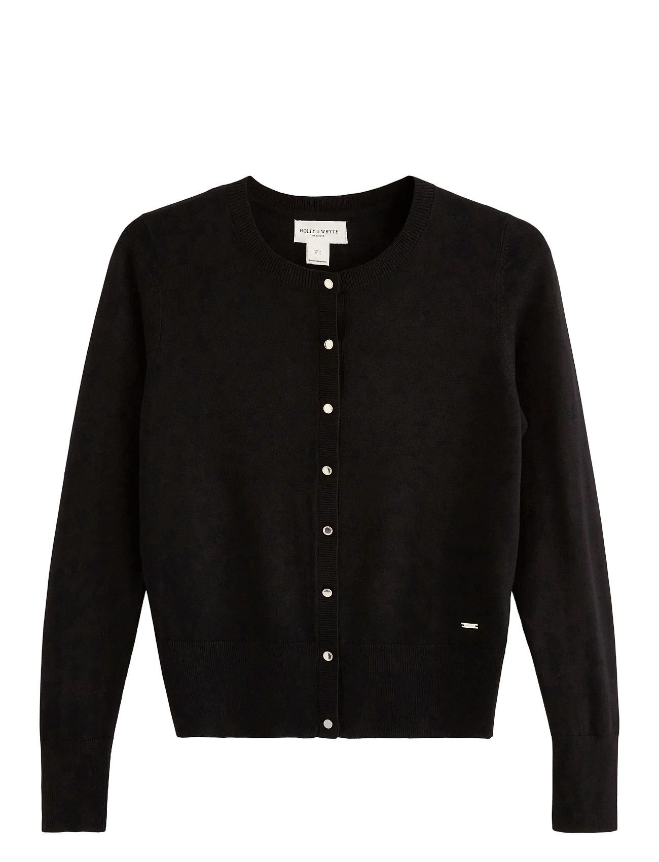 Fine-knit Black Cardigan