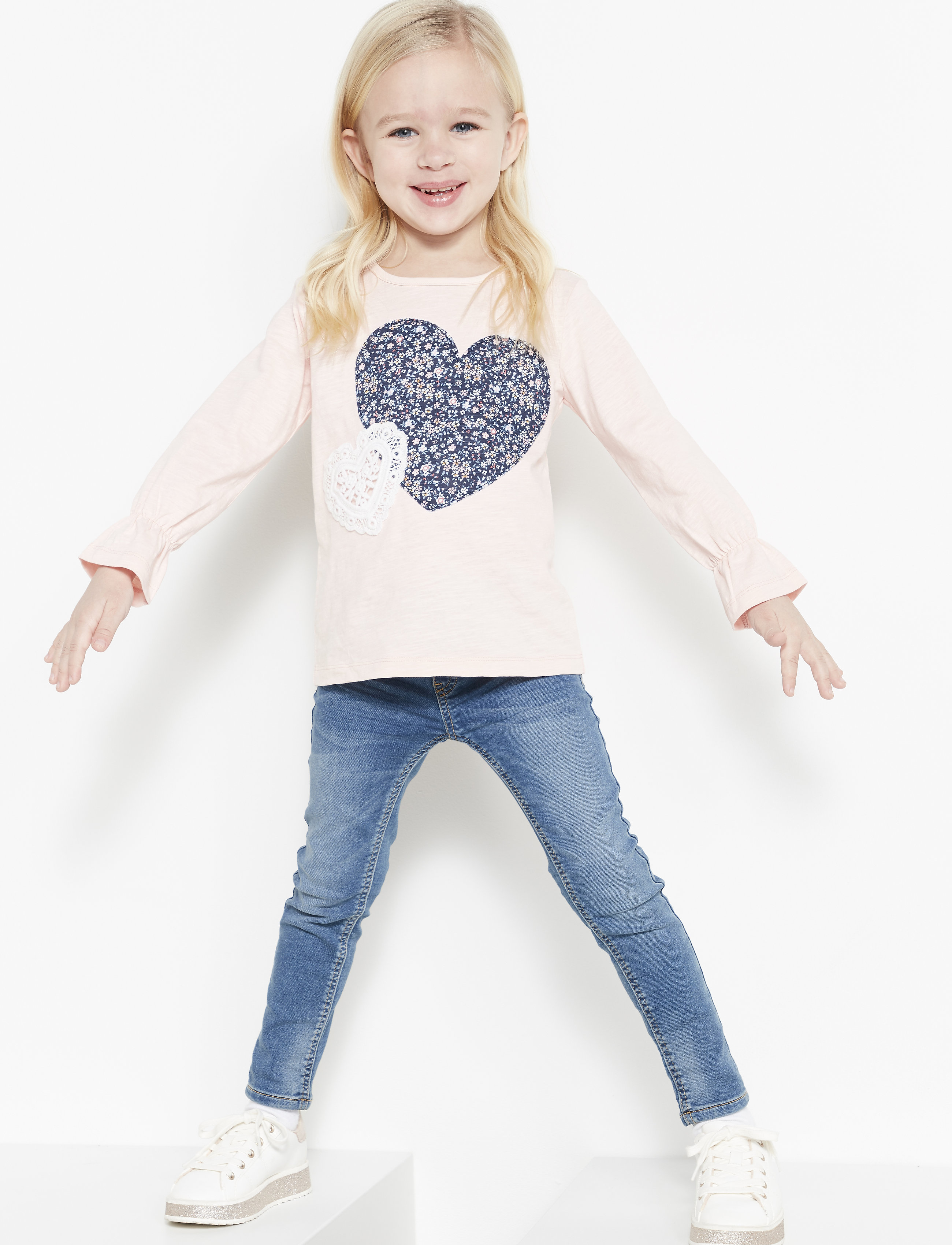 Lindex - Denimtricot trs jegging - denim - 3