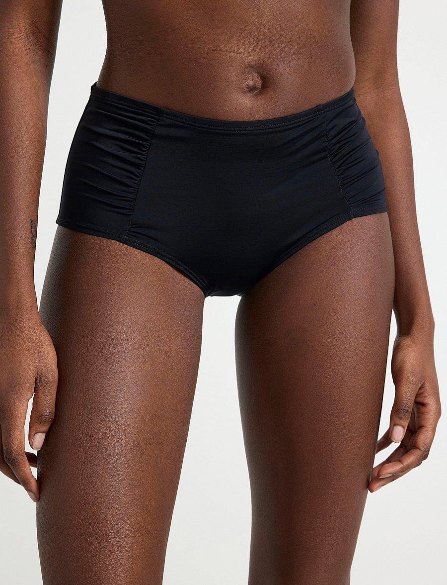 Lindex - Bikini bottom - bikini z wysokim stanem - black - 0