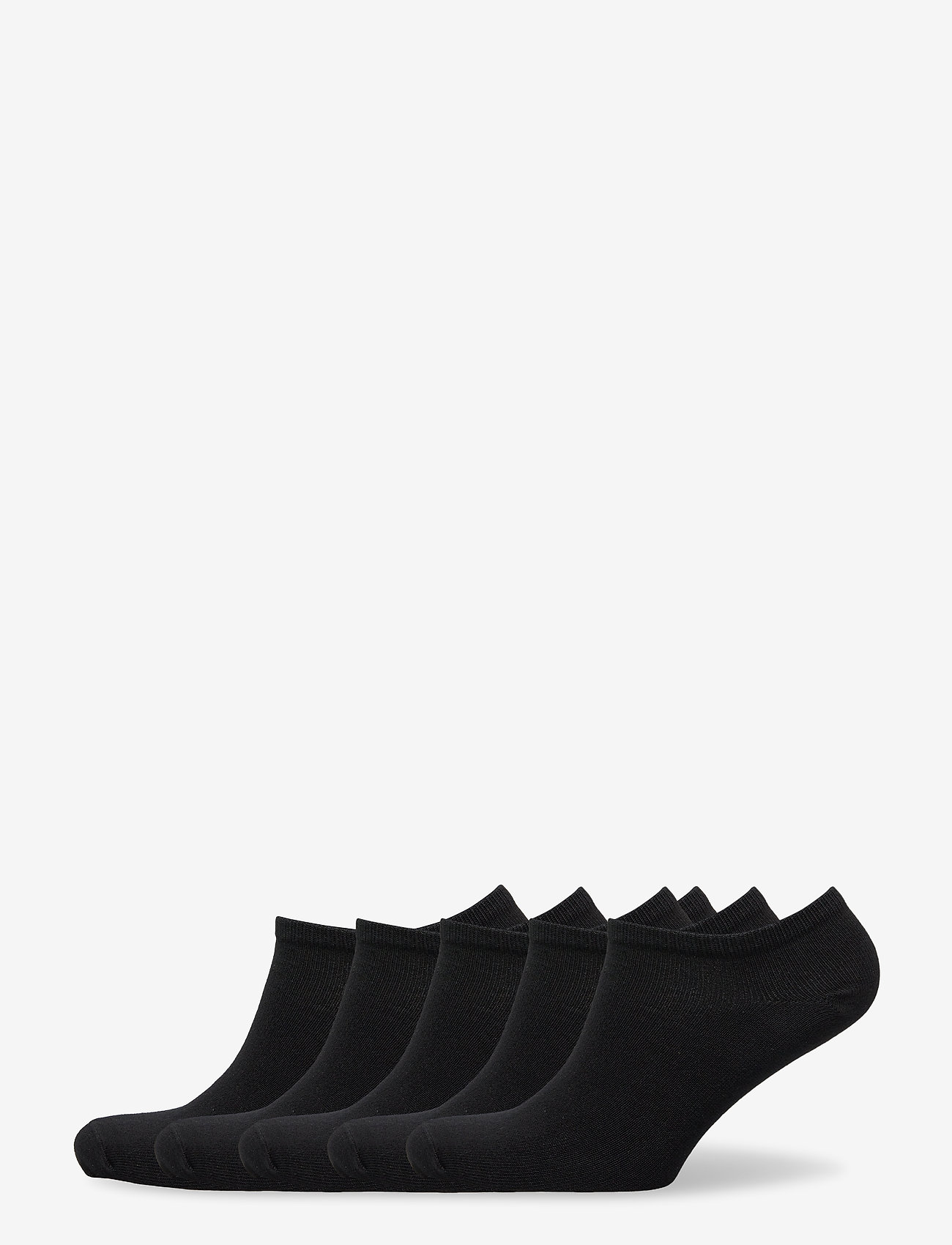 Lindex - 5-pack black ankle socks - strømper - black - 0