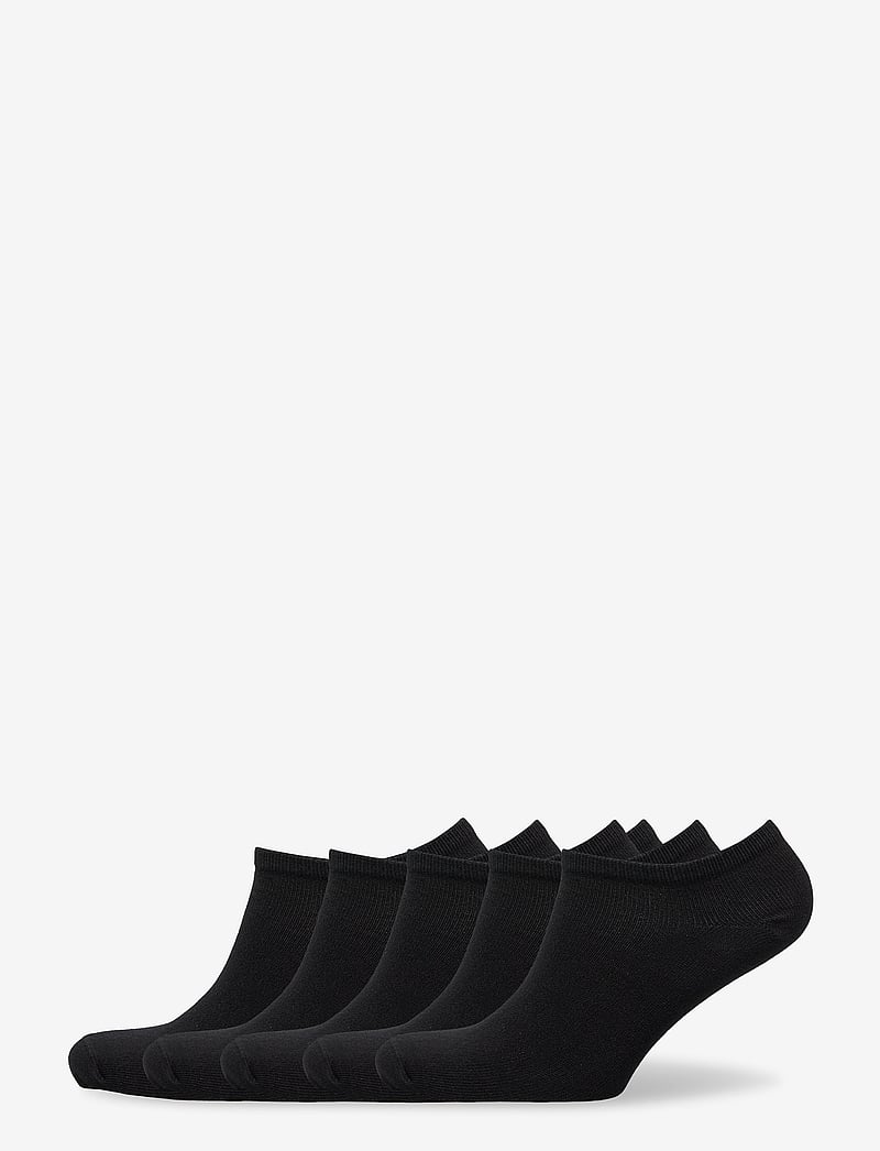 Lindex - 5-pack black ankle socks - strømper - black - 0