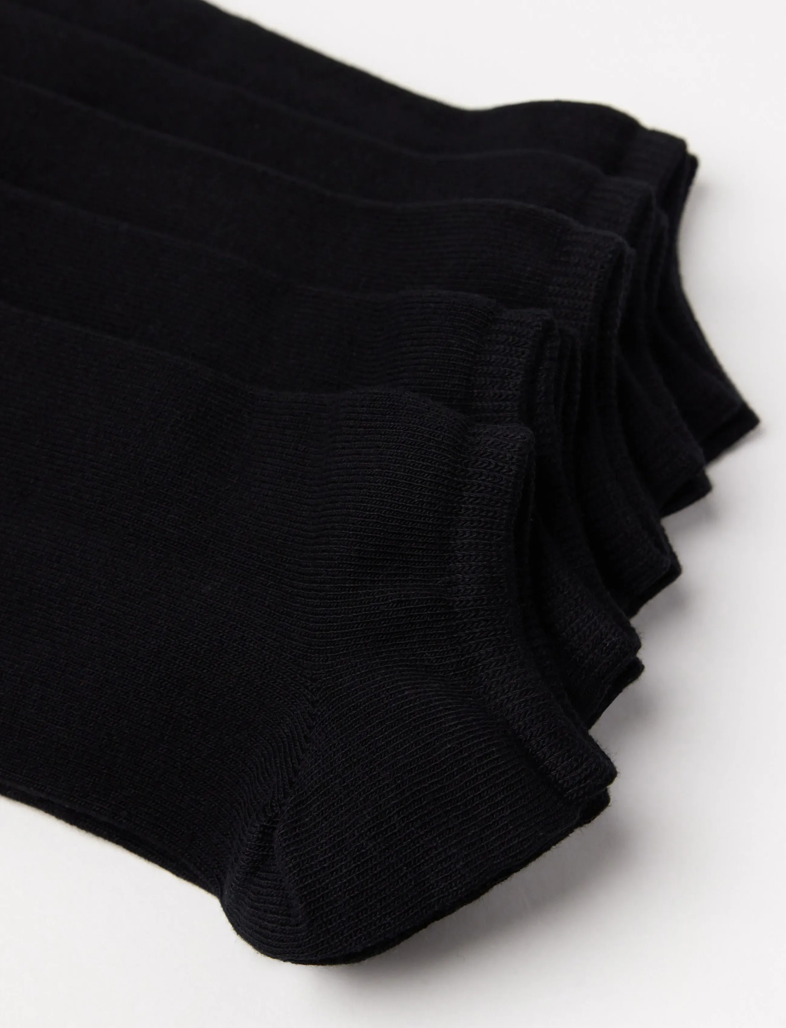 Lindex - 5-pack black ankle socks - sokid - black - 1