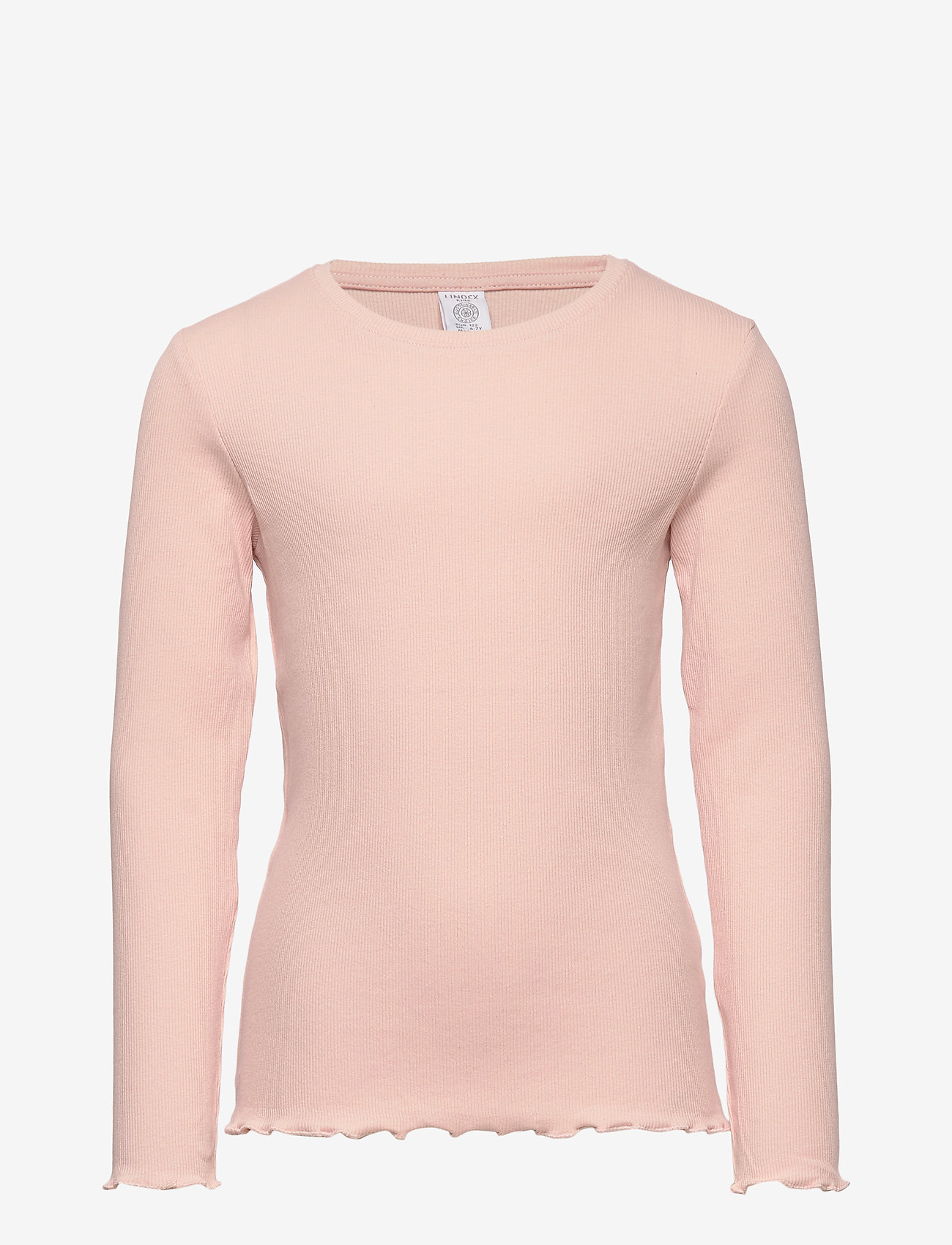 Lindex - Ribbed long sleeve top - dusty pink - 0