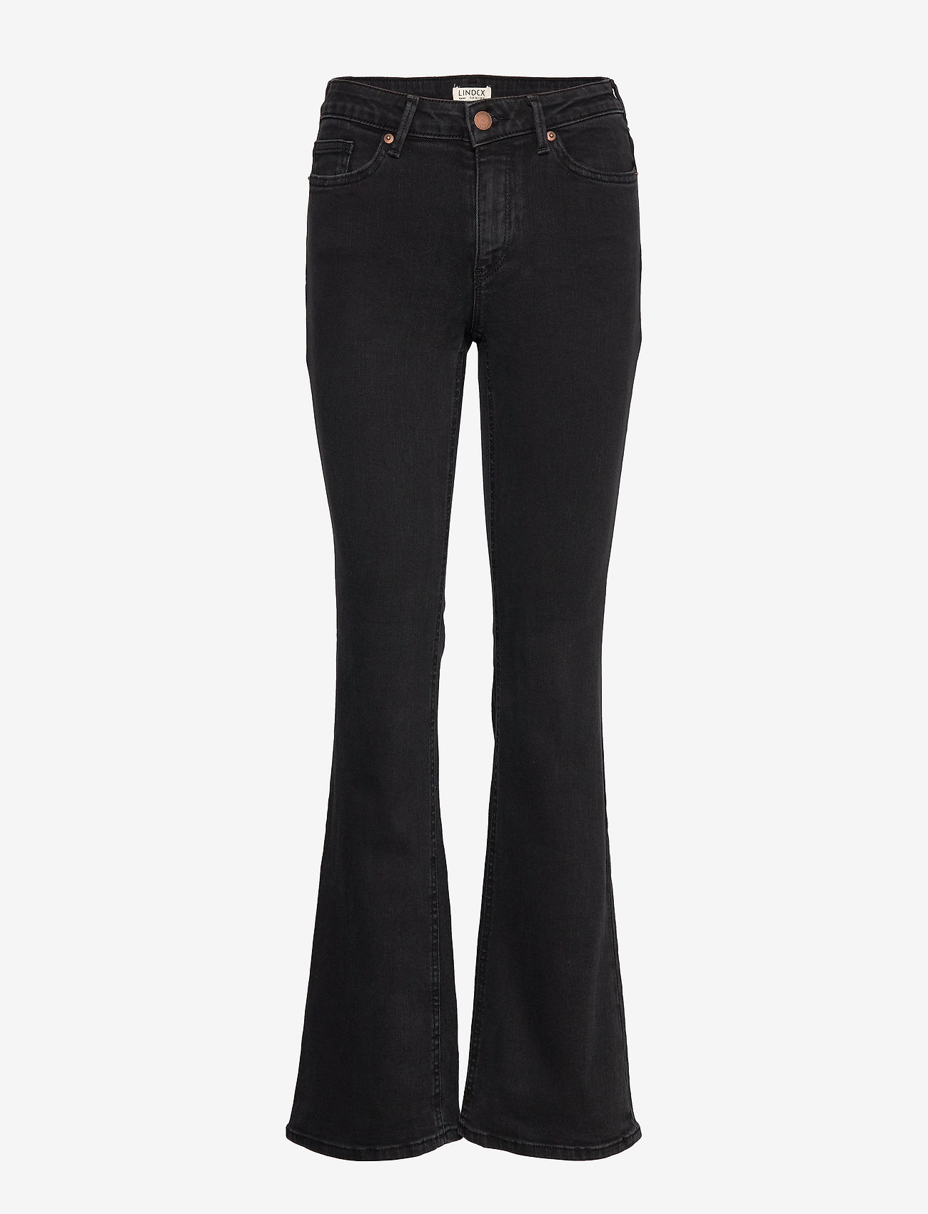 Lindex - trousers denim Karen black - black - 0
