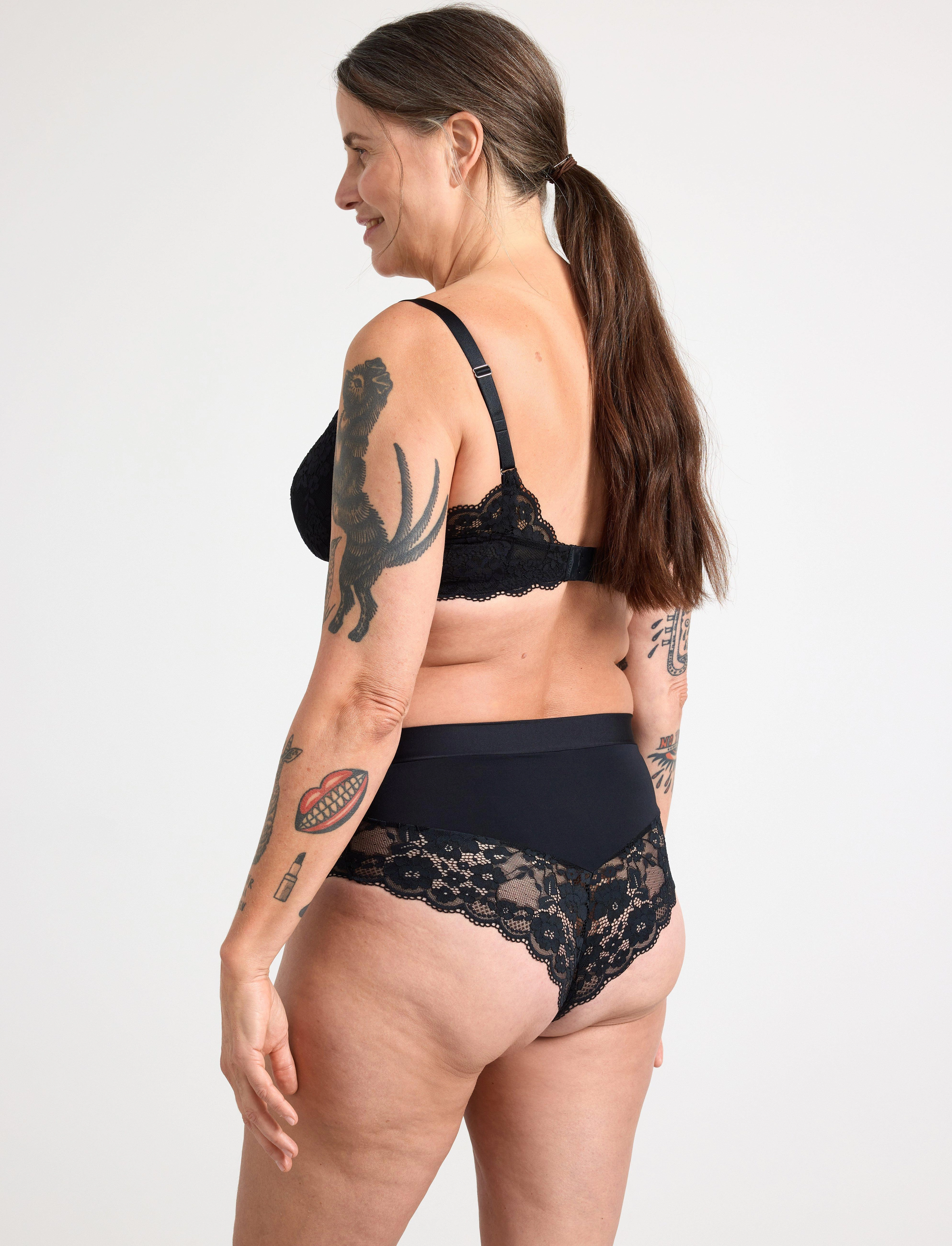 Lindex - Brief  Brazilian high Iris - black - 3