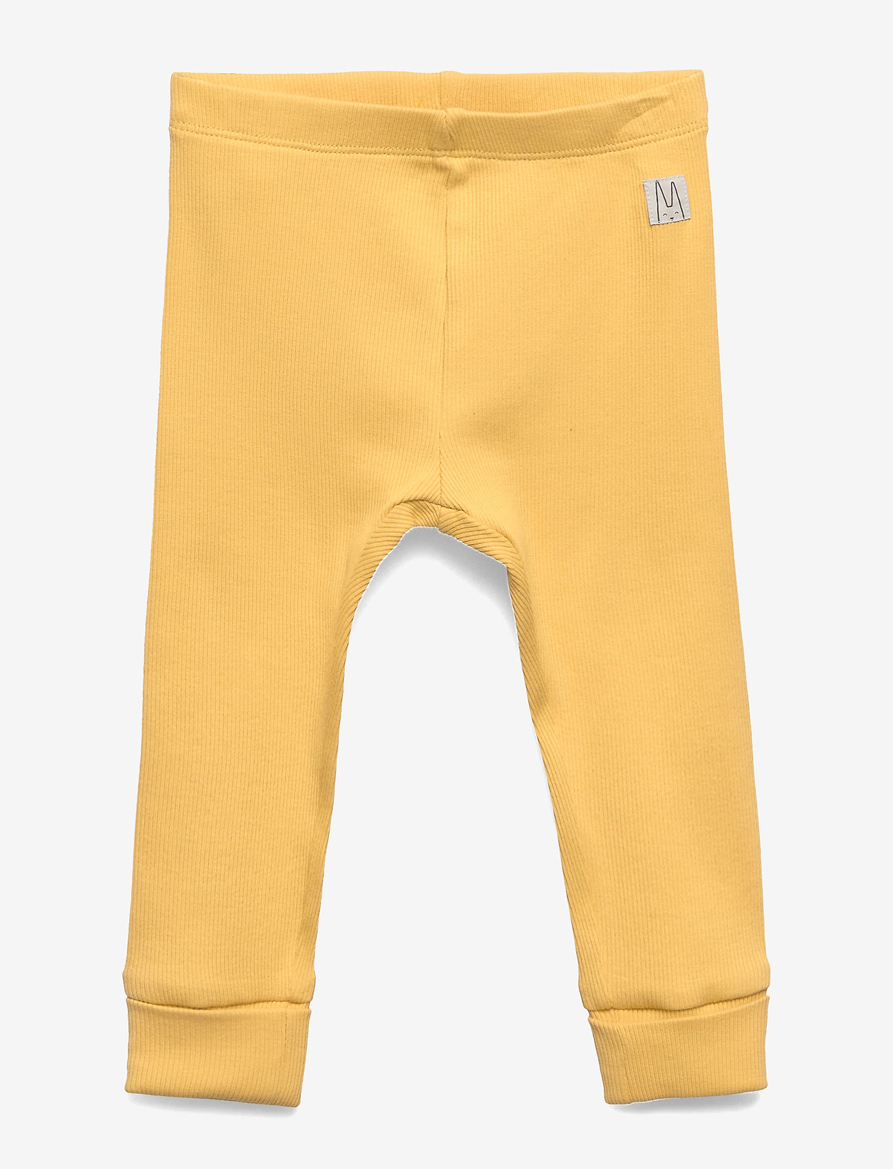 Lindex - Leggings rib solid - dusty yellow - 0
