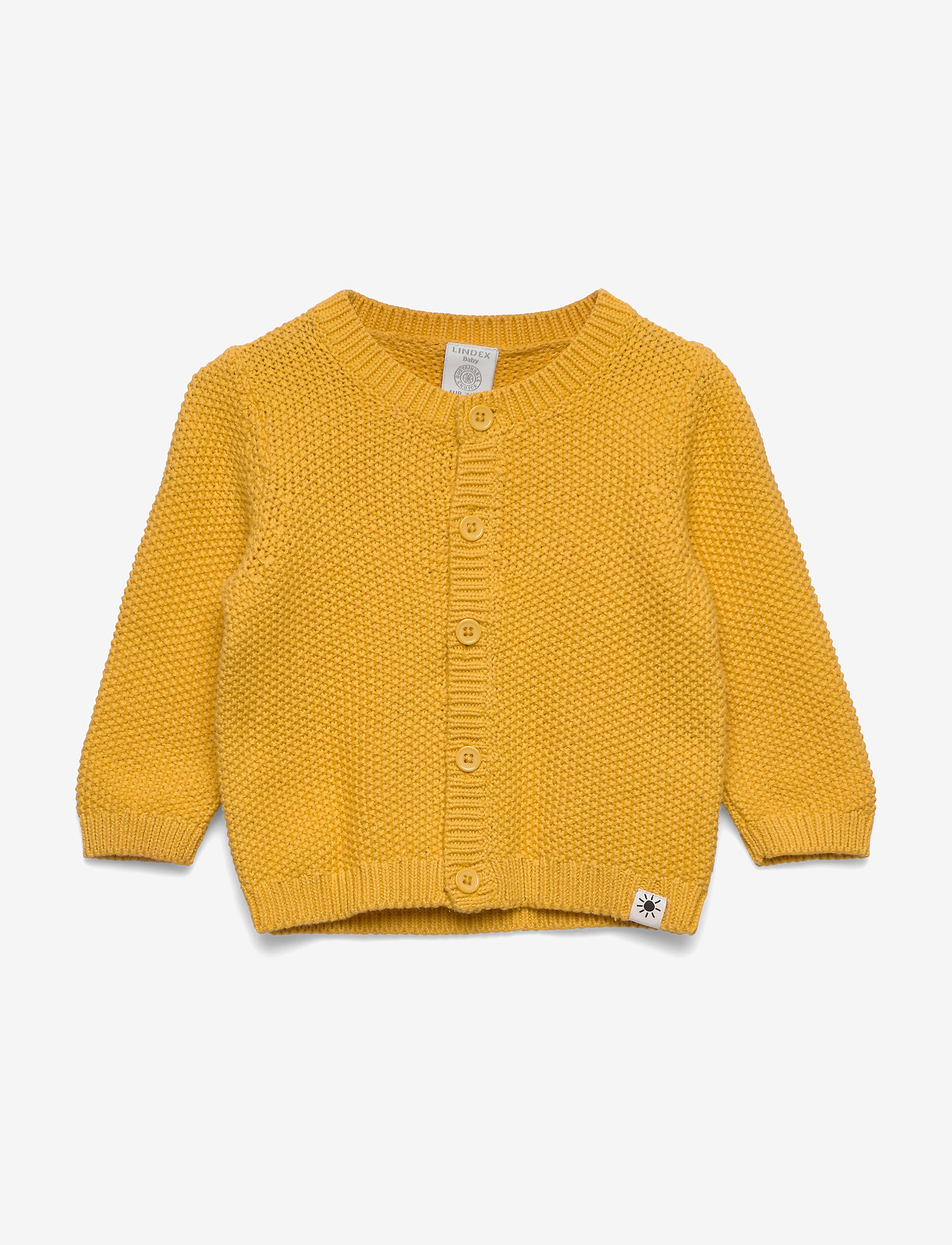 Lindex - Cardigan CoP moss knit - dark dusty yellow - 0