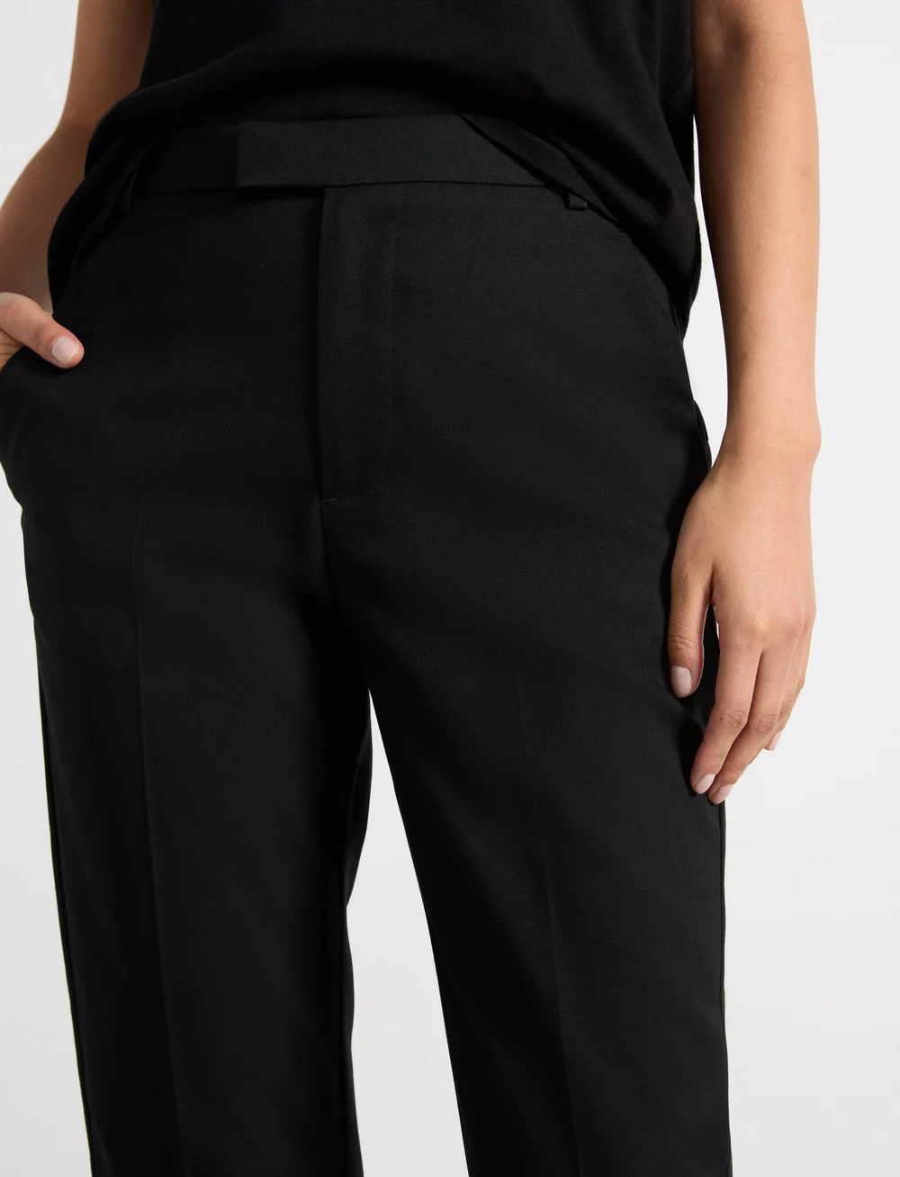 Lindex - Trousers Polly - habitbukser - black - 4
