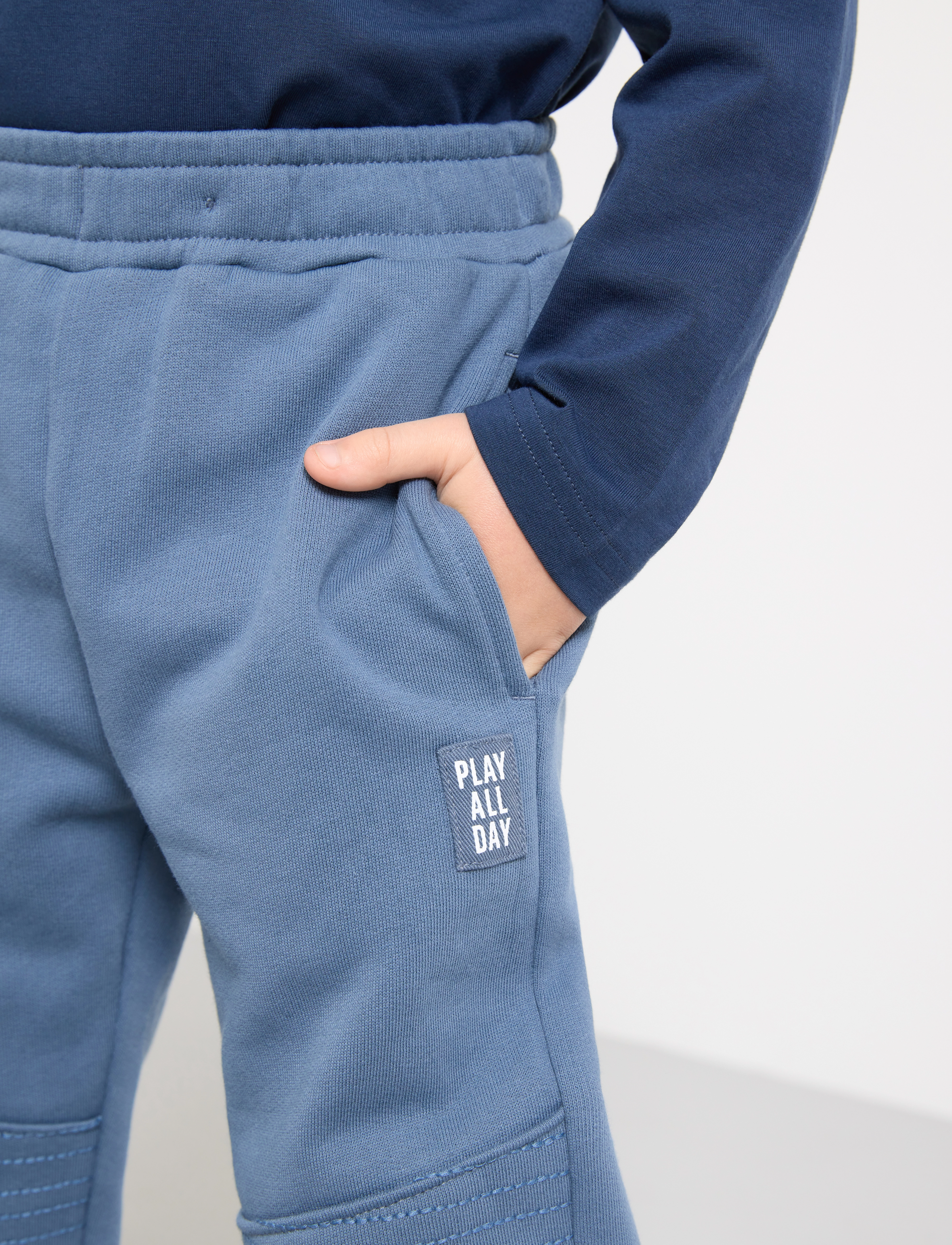 Lindex - Trousers essential Knee - verryttelyhousut - dark dusty blue - 5