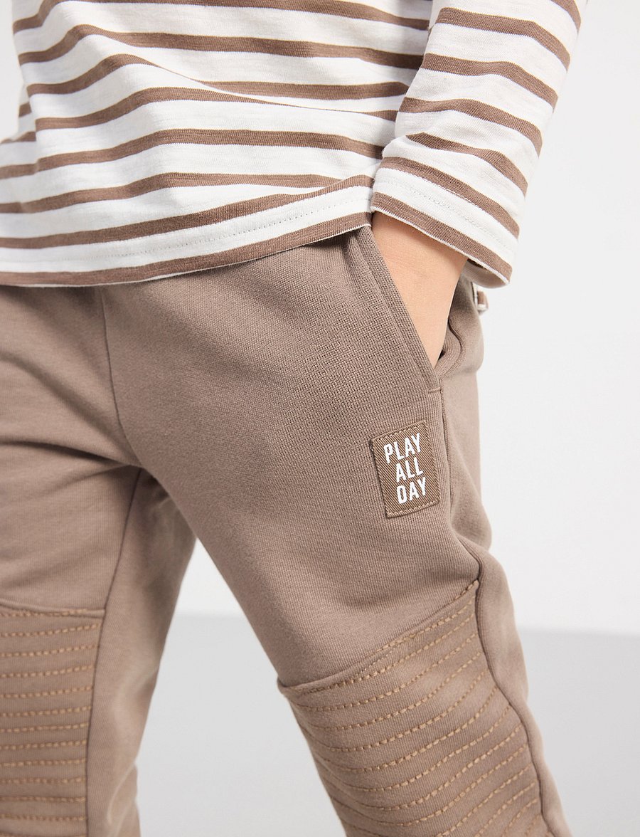 Lindex - Trousers essential Knee - mjukisbyxor - dark khaki - 5