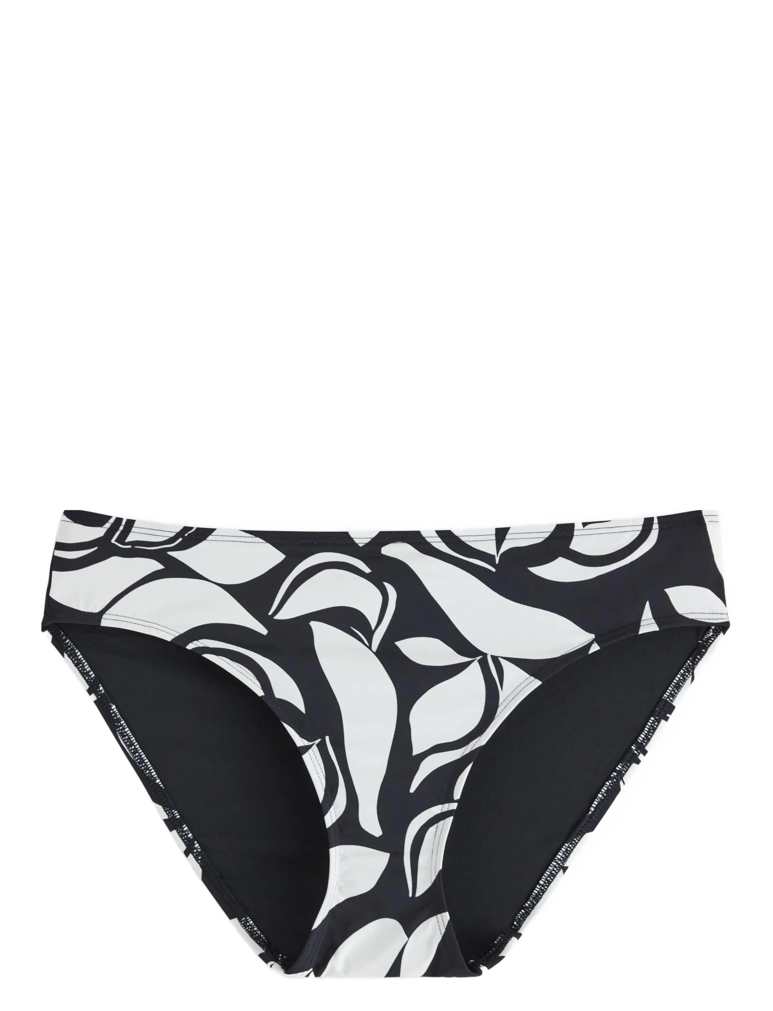 Lindex Bikini bottom - Badkläder - LIGHT WHITE / black